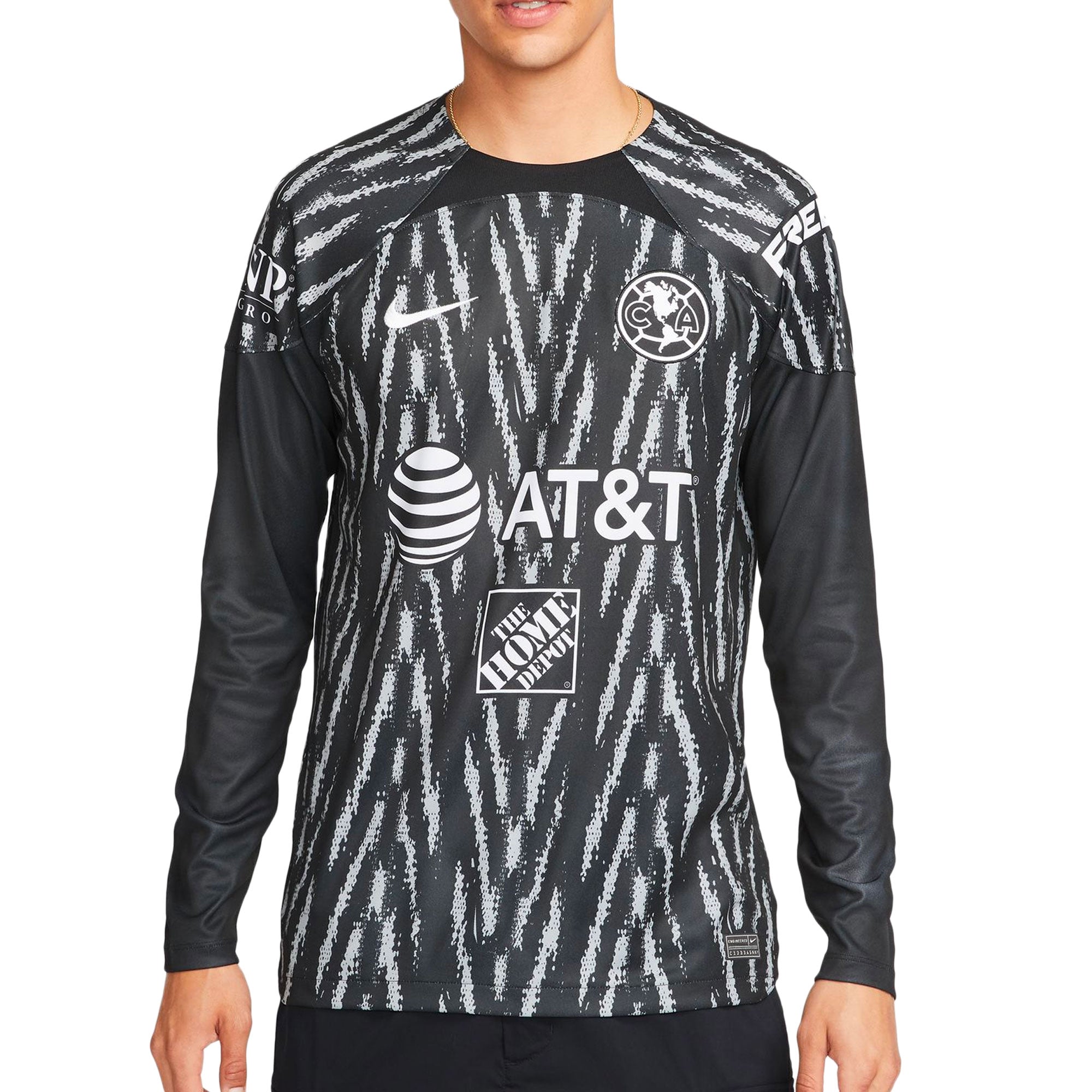 Nike Men's Club America Goalkeeper Jersey Black/White、mySite、bottomscart