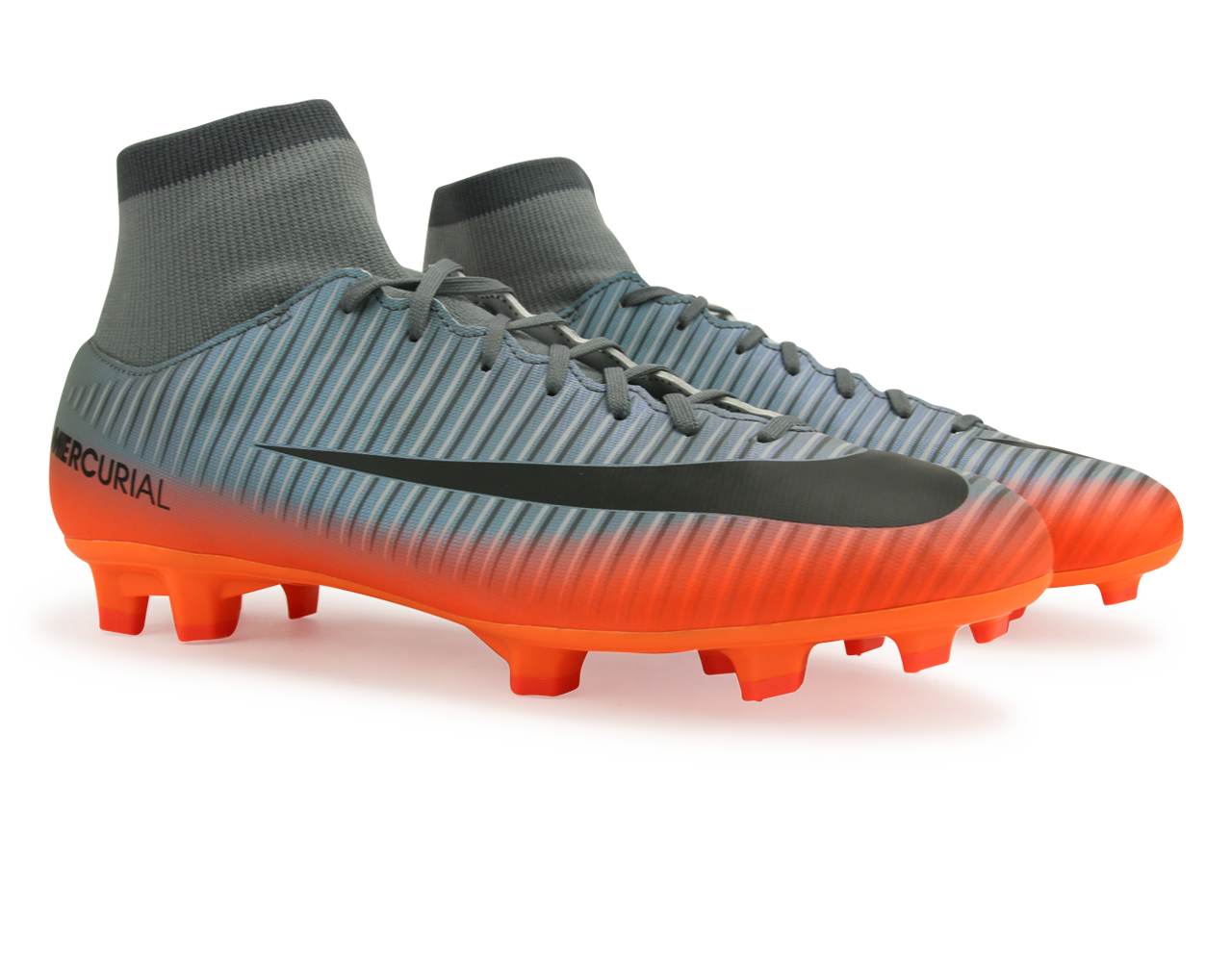 Nike Men's Mercurial Victory XI CR7 Dynamic Fit FG Cool Grey/Metalic Hematite/Wolf Grey、mySite、noshort