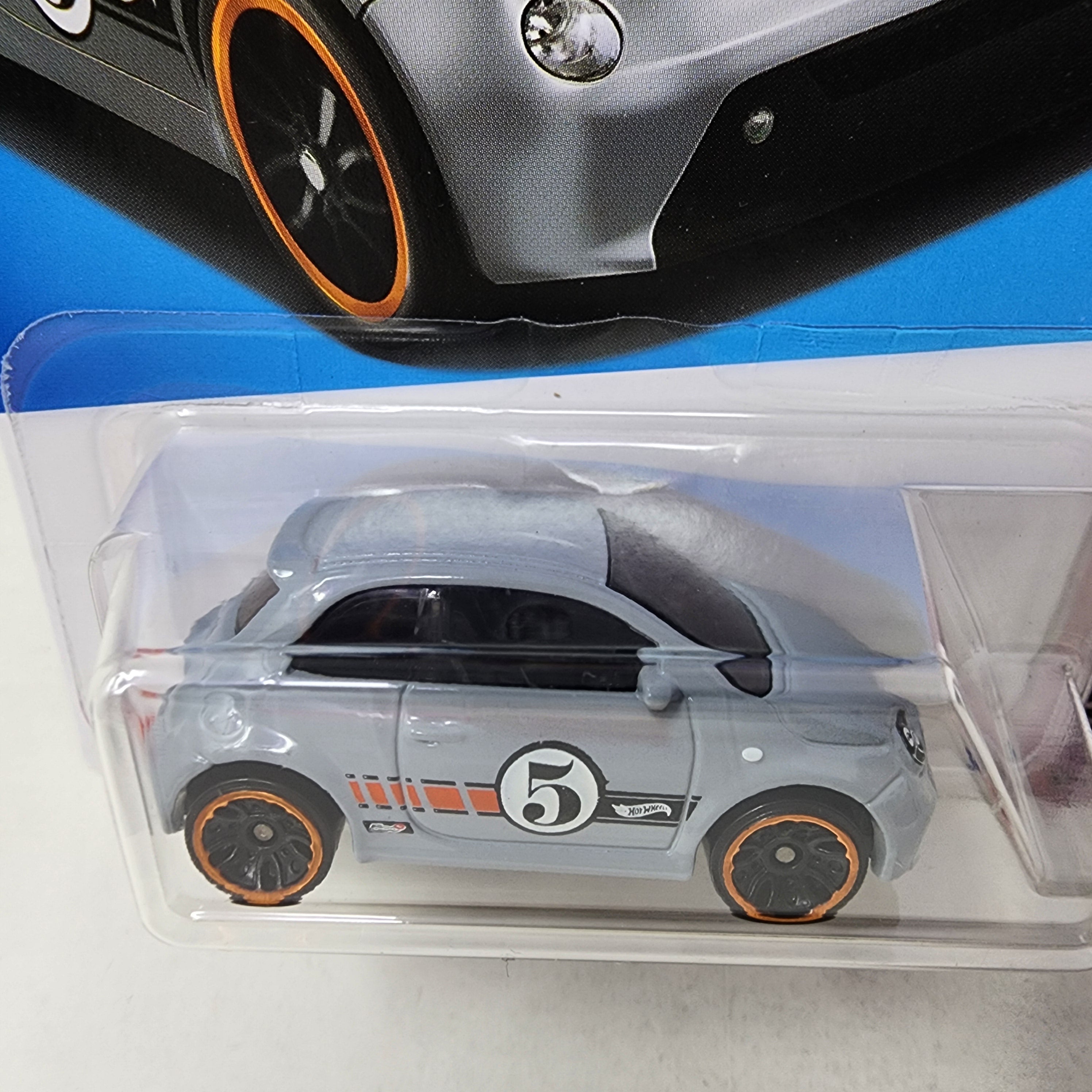 Fiat 500e #22 * Grey * 2024 Hot Wheels Basic w/ Factory Holo、mySite、hgirdovlk