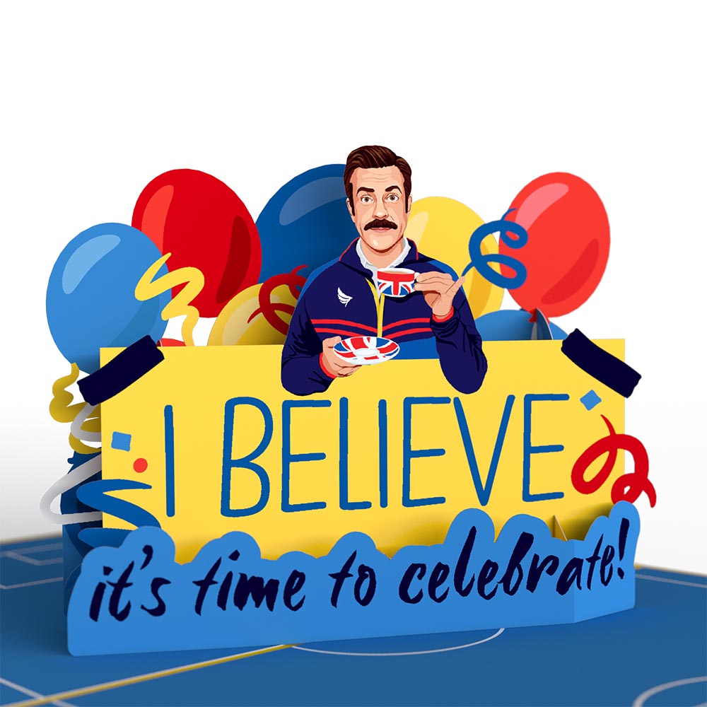 Ted Lasso I Believe Birthday Pop-Up Card、mySite、solidvoid