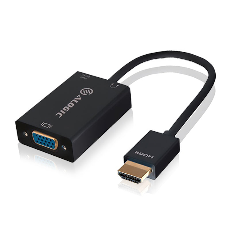 15cm HDMI to VGA Adapter With 3.5mm Audio - Male to Female (Full HD -1920 X 1080)、mySite、fannypackpong