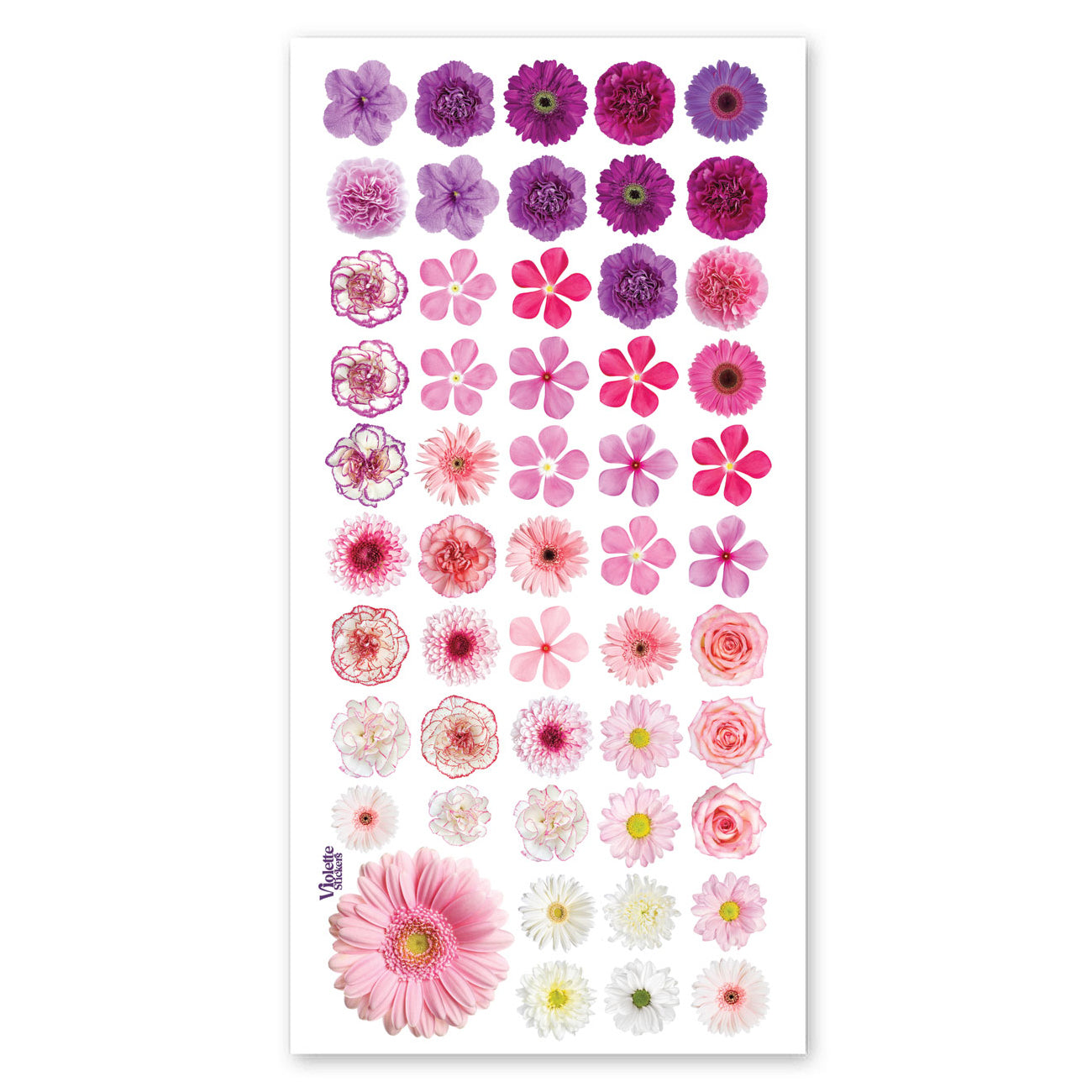  Mini Pink Flowers Stickers、mySite、ghnorth