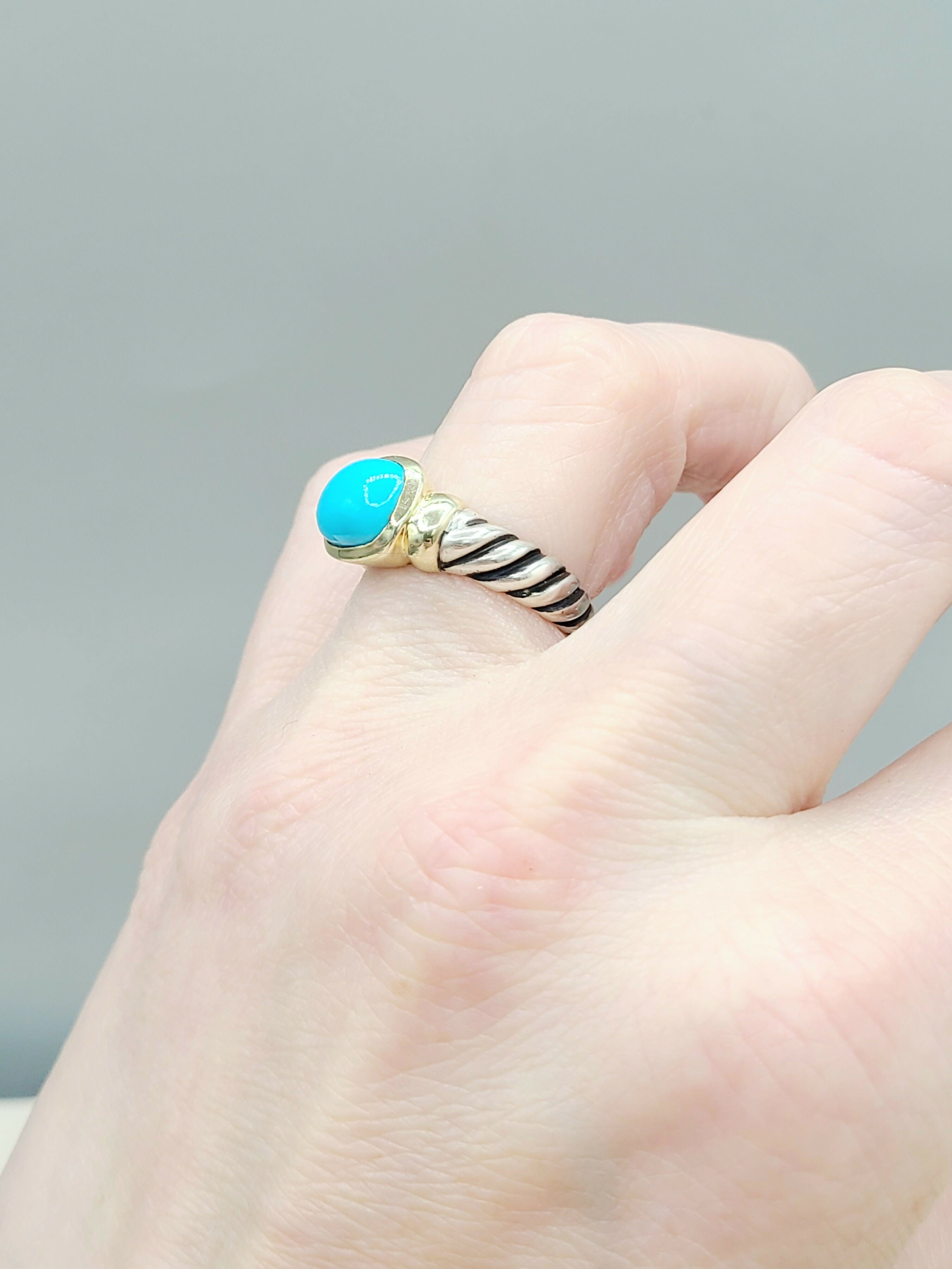 David Yurman Noblesse Ring Turquoise & Gold、mySite、hinf8tx79