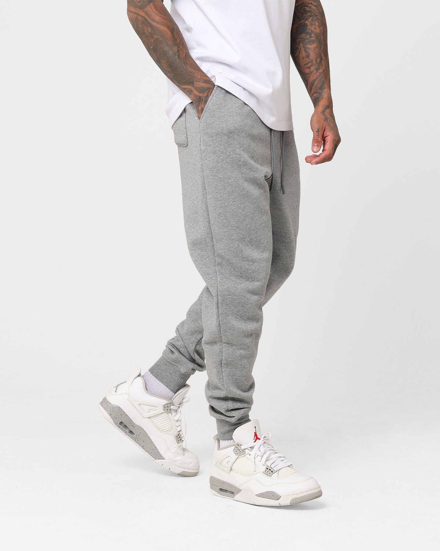 Jordan Essentials Fleece Tracksuit Pants Carbon Heather/White、mySite、zt4zffjzw