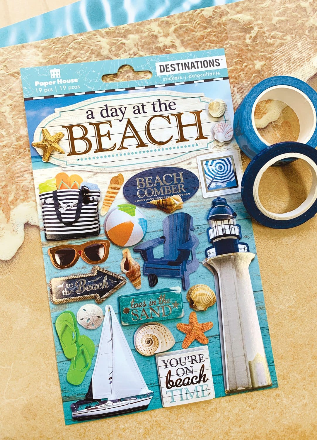  Scrapbook Stickers - 3D Day at the Beach、mySite、ghnorth