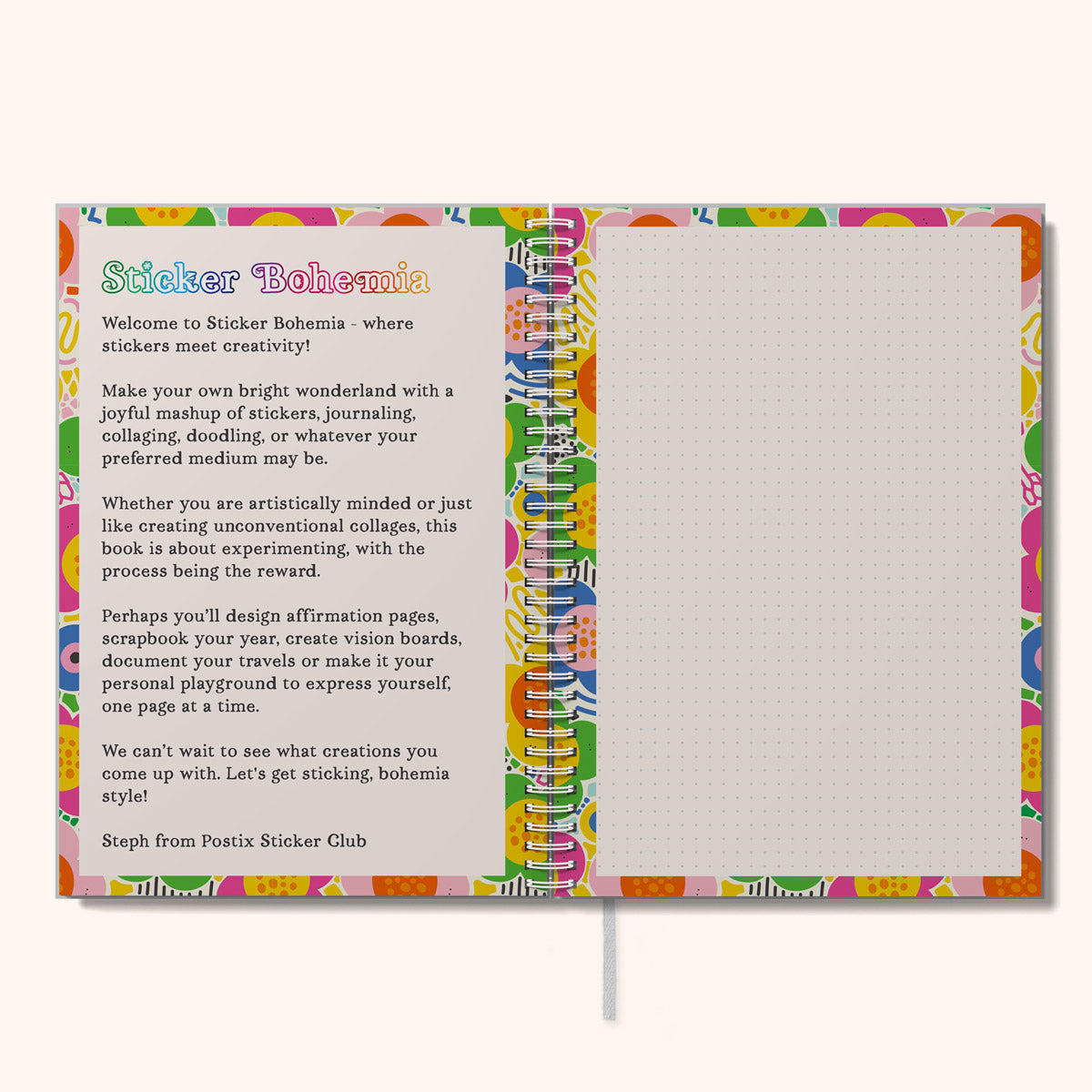  Sticker Bohemia Sticker Activity Dot Grid Journal、mySite、ghnorth