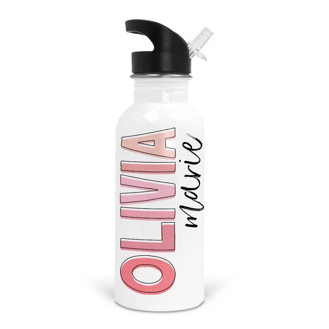  Personalized Kids Color Block Water Bottles、mySite、layawaytickets