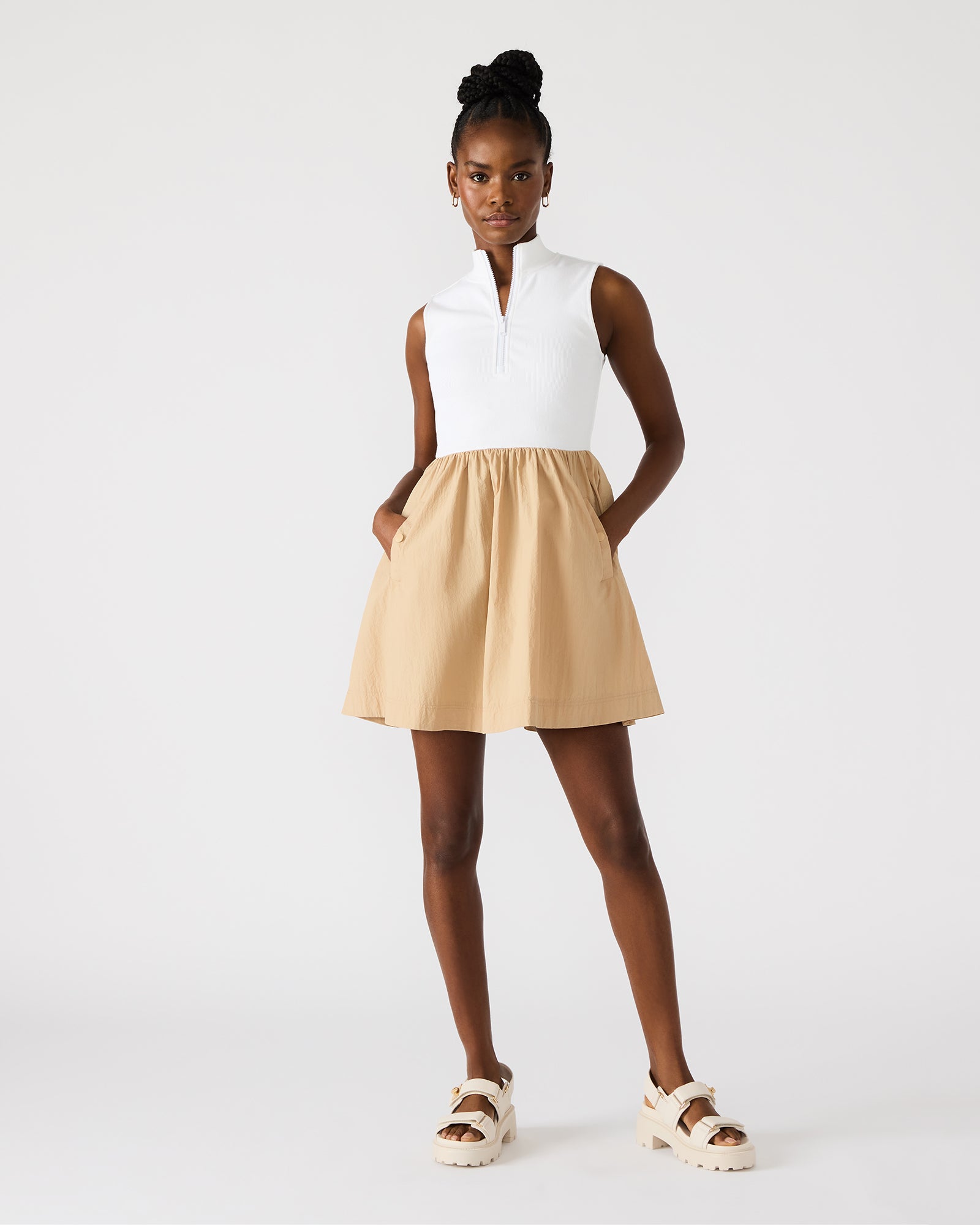 LYON DRESS TAUPE、mySite、gtrtttuynbv