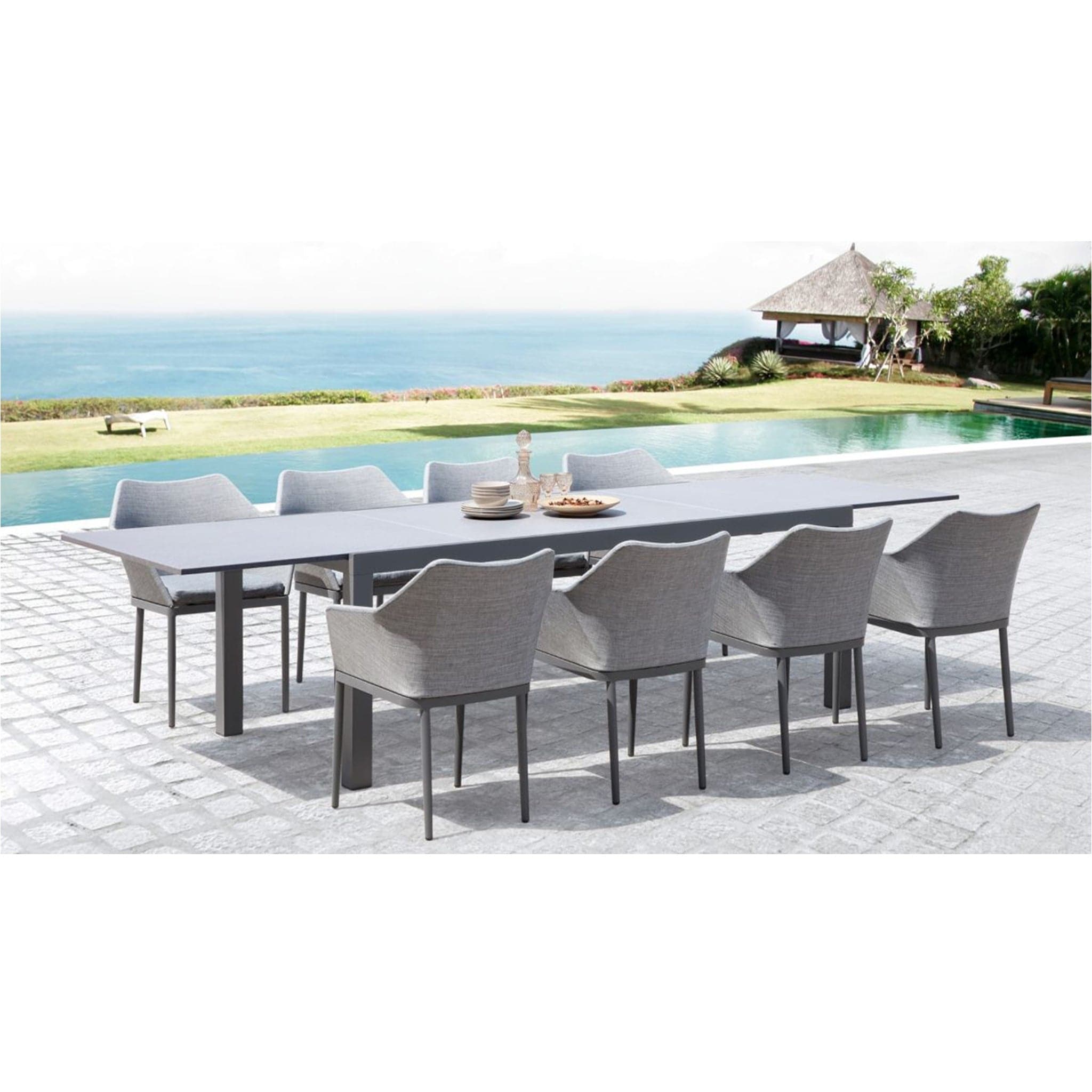 Tailor 9 Piece Extendable Dining Set、mySite、neckold