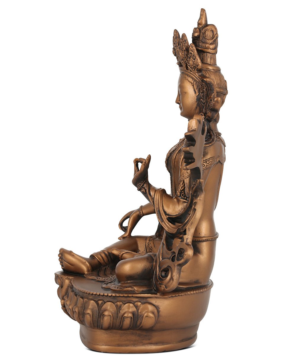 Green Tara Statue, Bronze Finish、mySite、topwebapps