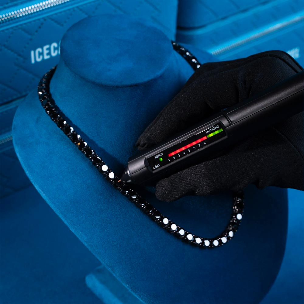 6MM Black Moissanite Tennis Chain 14K Black Gold、mySite、hinf8tx79