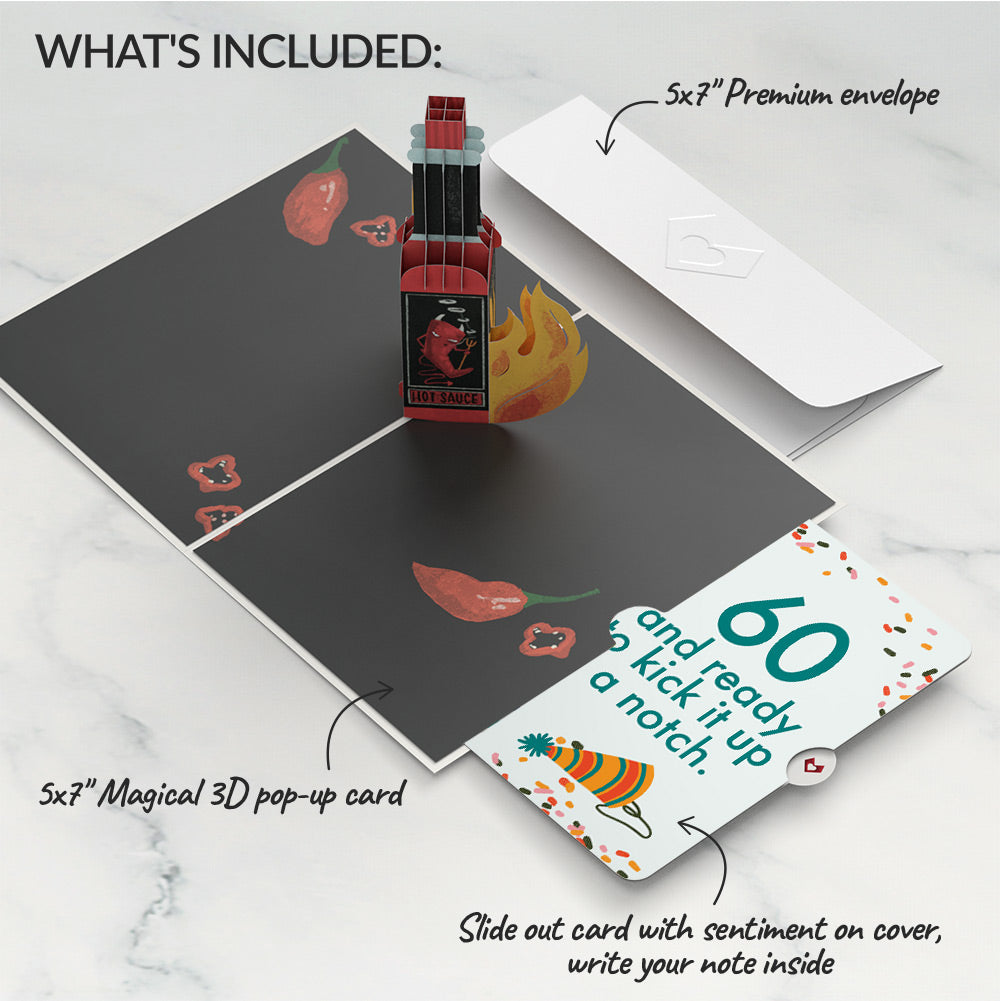 Happy Birthday Hot Stuff Pop-Up Card and 60th Kick It Up Sentiment Set、mySite、solidvoid