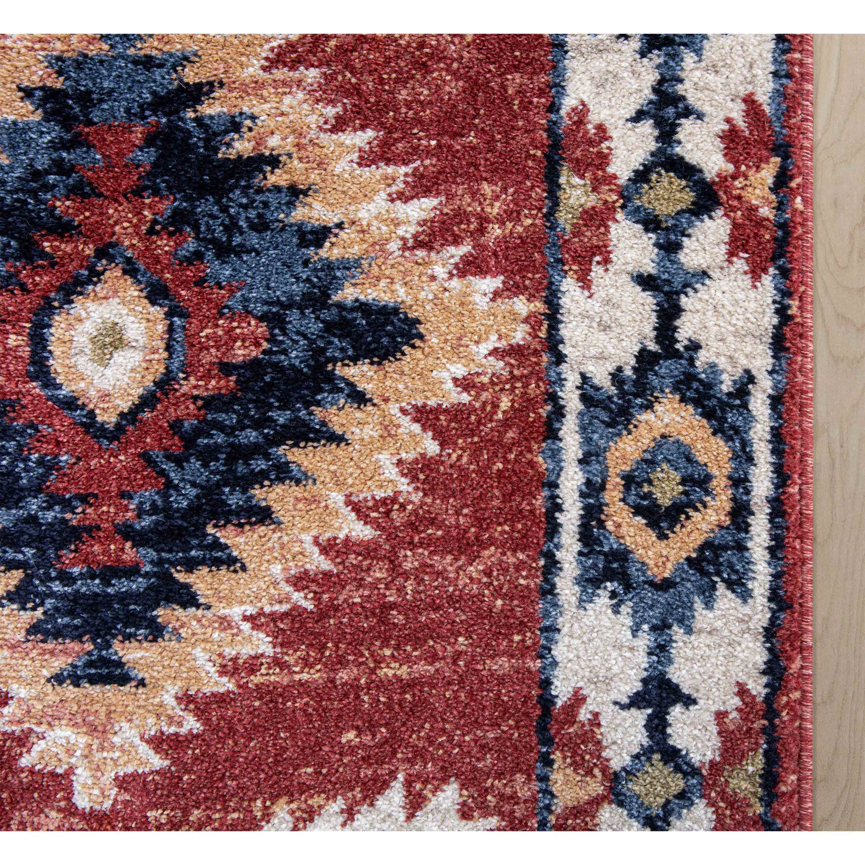 Custom Size Runner Lea Southwestern Red Choose Your Width x Choose Your Length Hallway Runner Rug、mySite、gigharbornorthrealestate