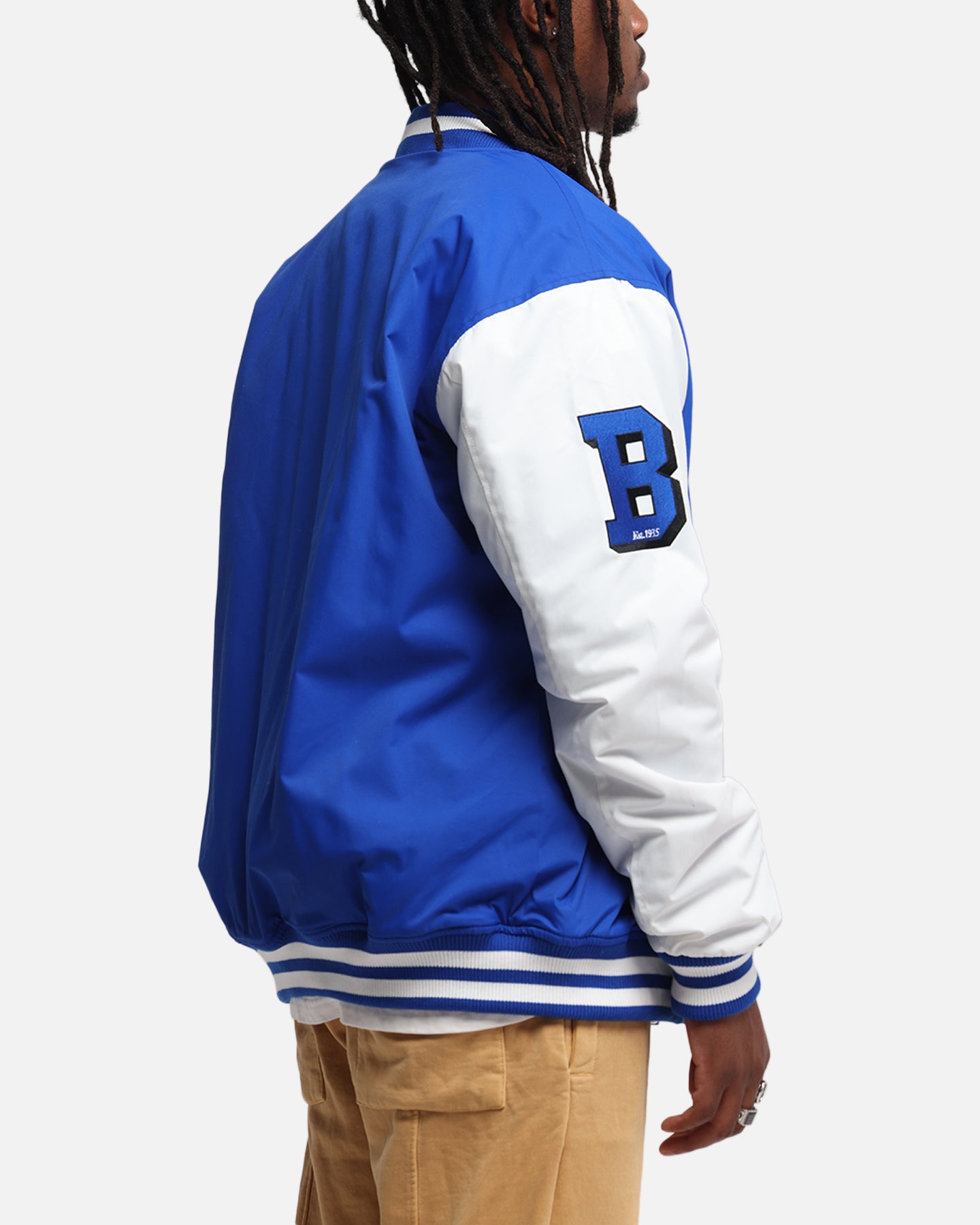 Bleacher Athletic Canterbury-Bankstown Bulldogs NRL 1908 Baseball Varsity Jacket Official Team Colour、mySite、zt4zffjzw