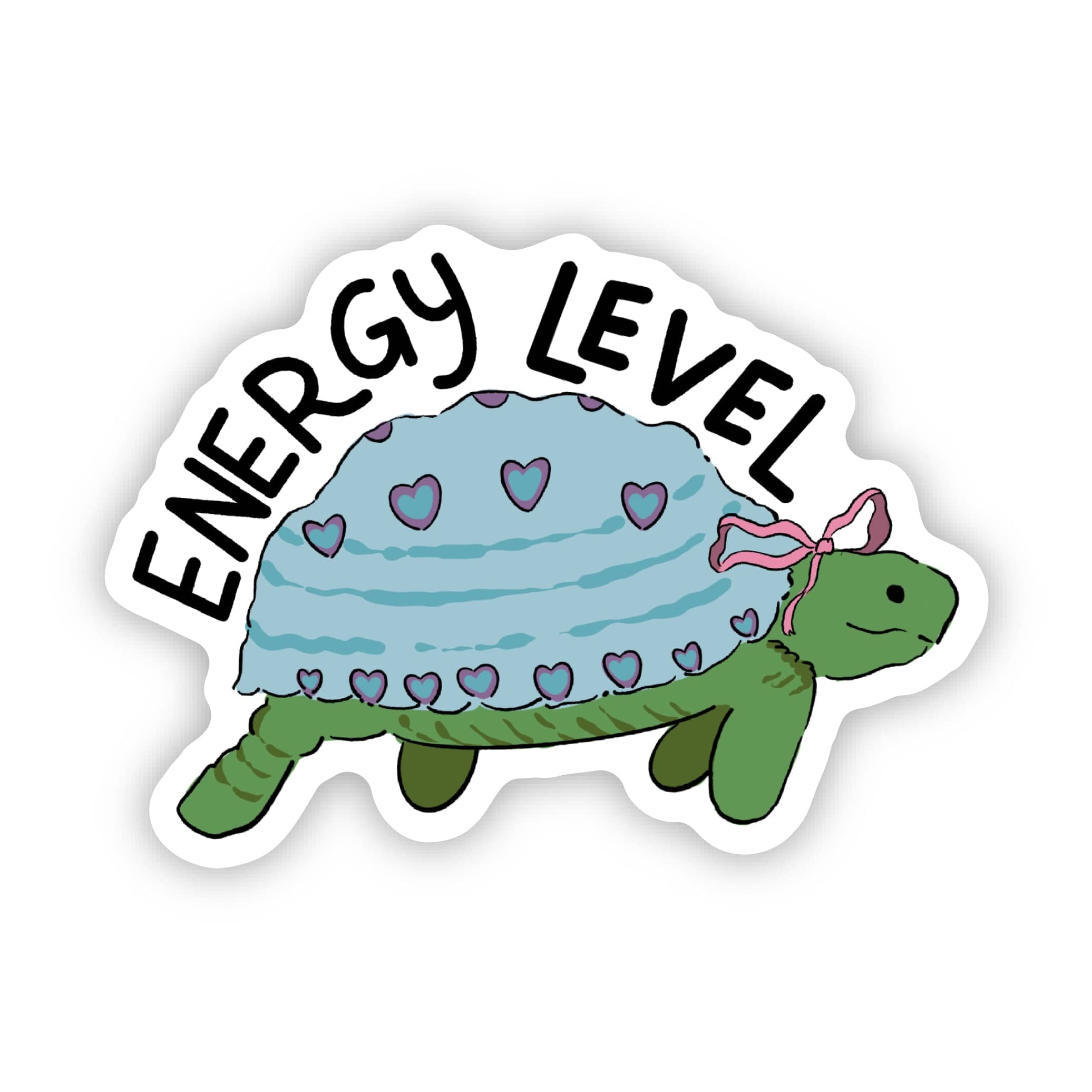  Energy level Funny Tired Tortoise Sticker、mySite、ghnorth