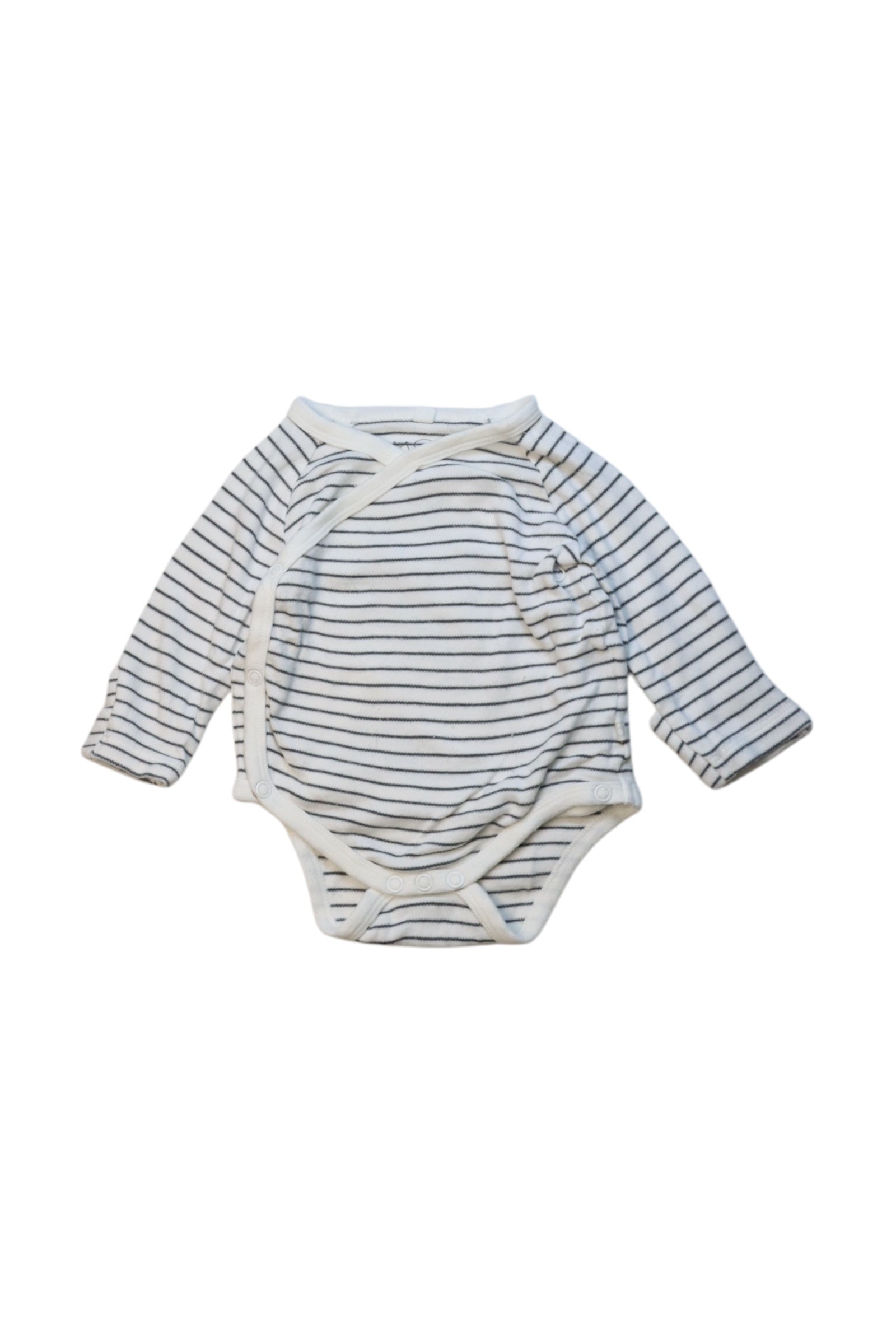 Mori Long Sleeve Stripe Bodysuit 3-6M、mySite、g9winljtr