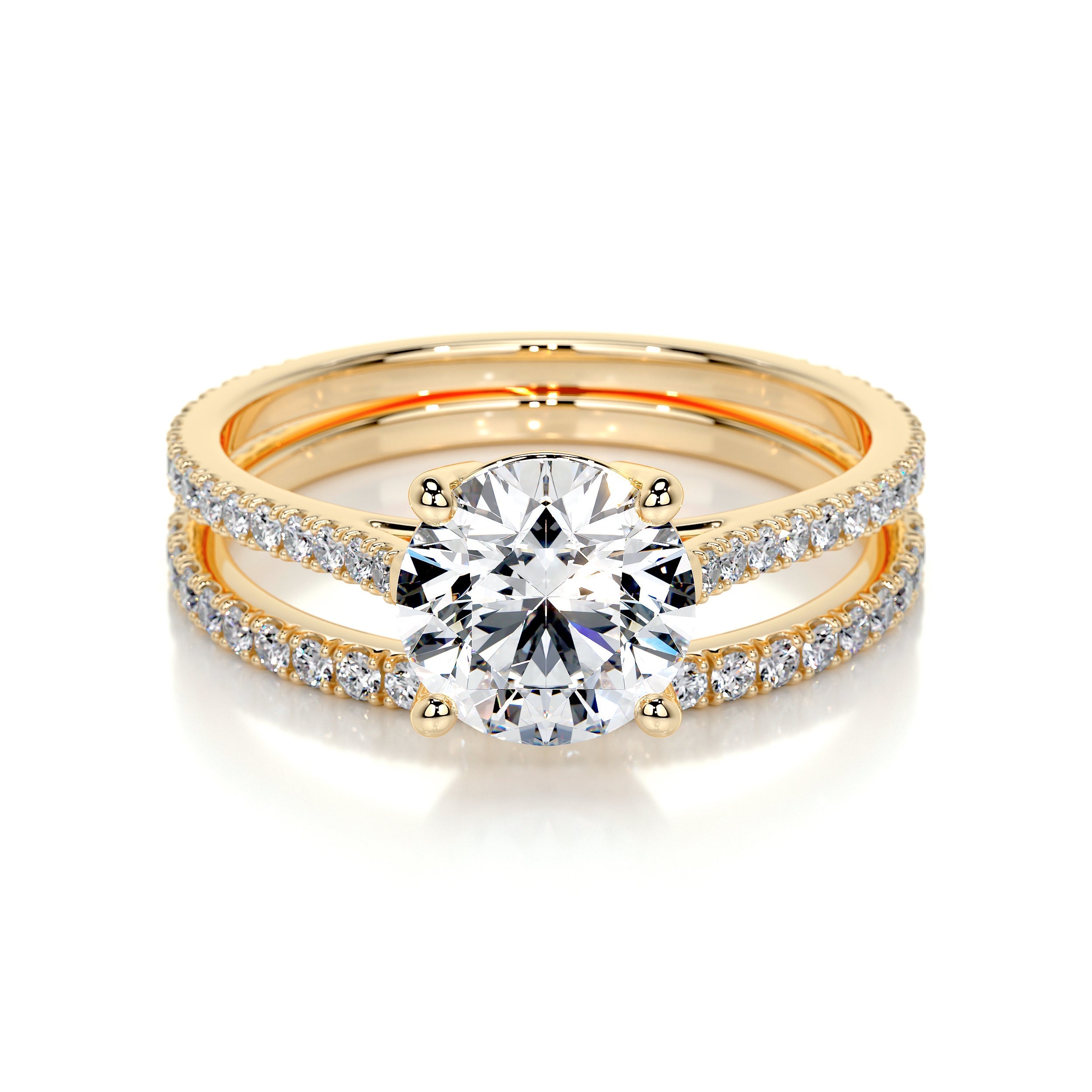 Anna Lab Grown Diamond Bridal Set -18K Yellow Gold、mySite、hinf8tx79