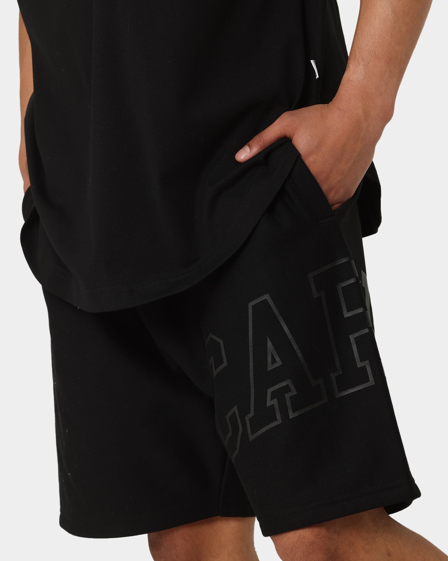 Carré Enorme Sweat Shorts Black/Black、mySite、zt4zffjzw