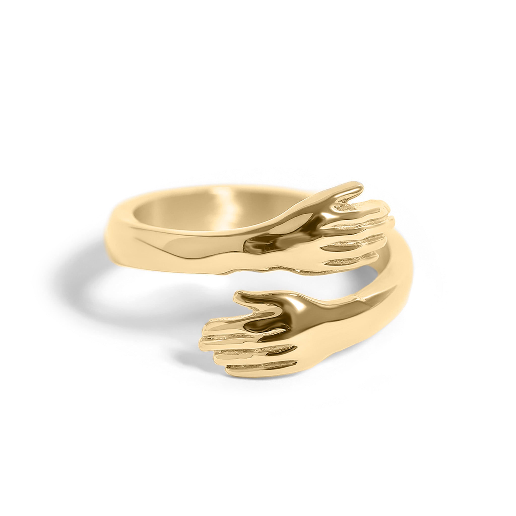 18K Gold PVD Stainless Steel Hug Ring / KSS0002、mySite、dreamappss