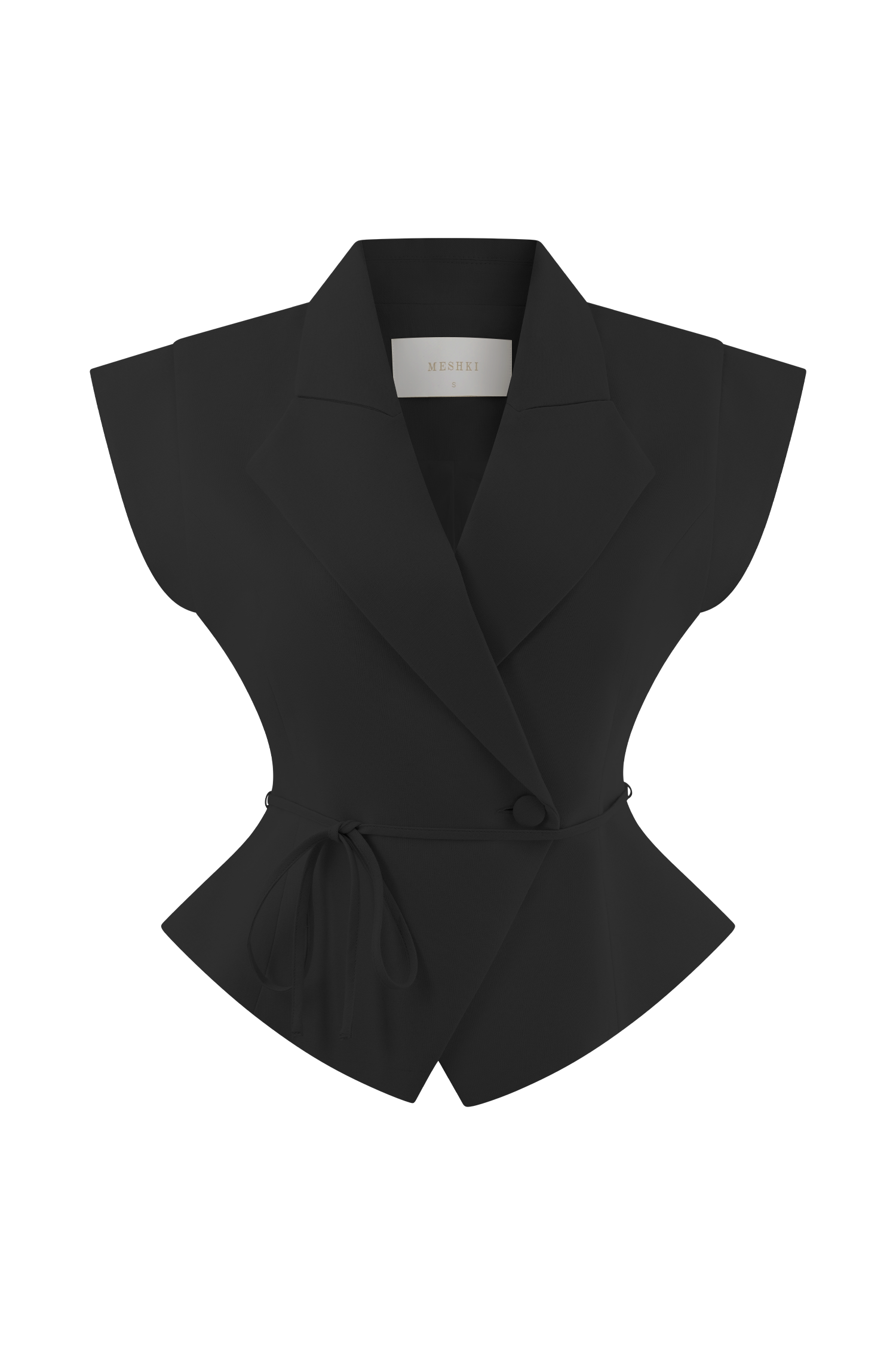 Andina Shortsleeve Linen Top - Black、mySite、solidvoid