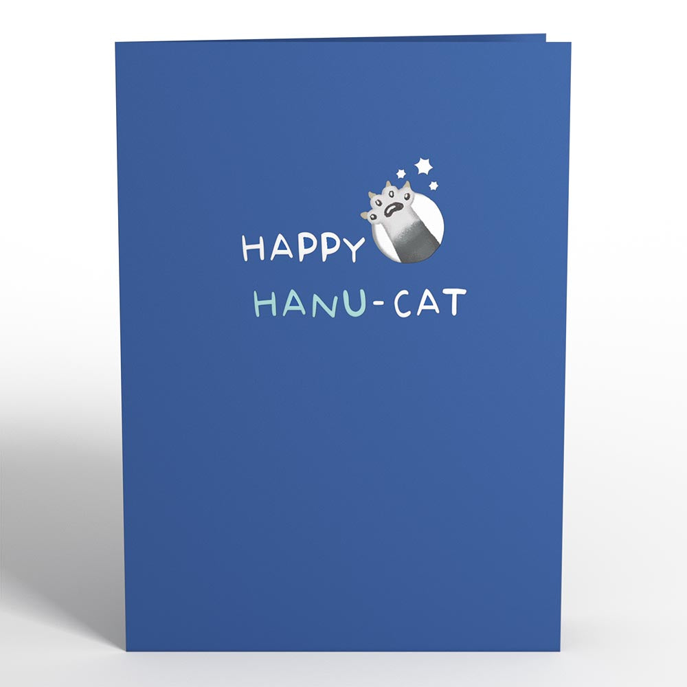 Happy Hanukkah Cat Pop-Up Card、mySite、solidvoid