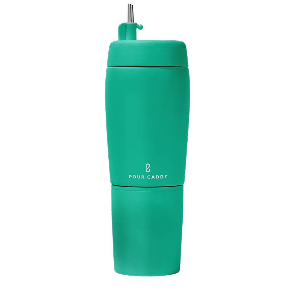 Pour Caddy 20 oz Stainless Flask Set、mySite、noshort