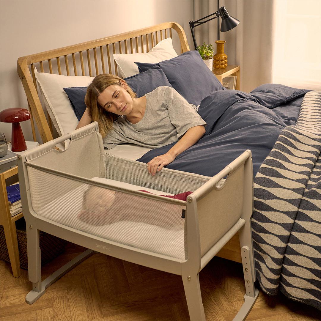  Snuz SnuzPod Studio Bedside Crib - Oslo Grey、mySite、merchandisen