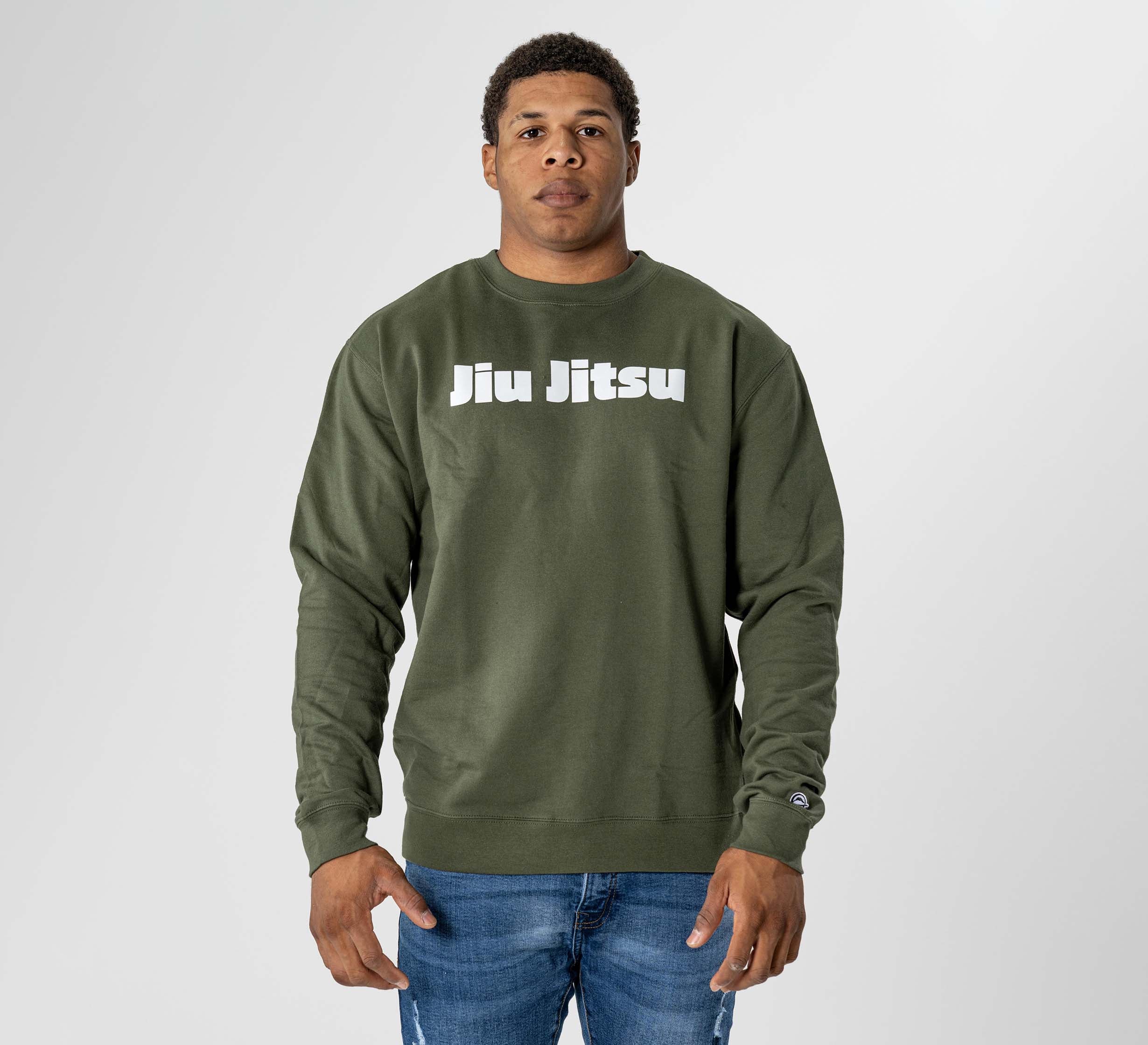 Jiu Jitsu Player Crewneck Military Green、mySite、gigharbornorthrealestate