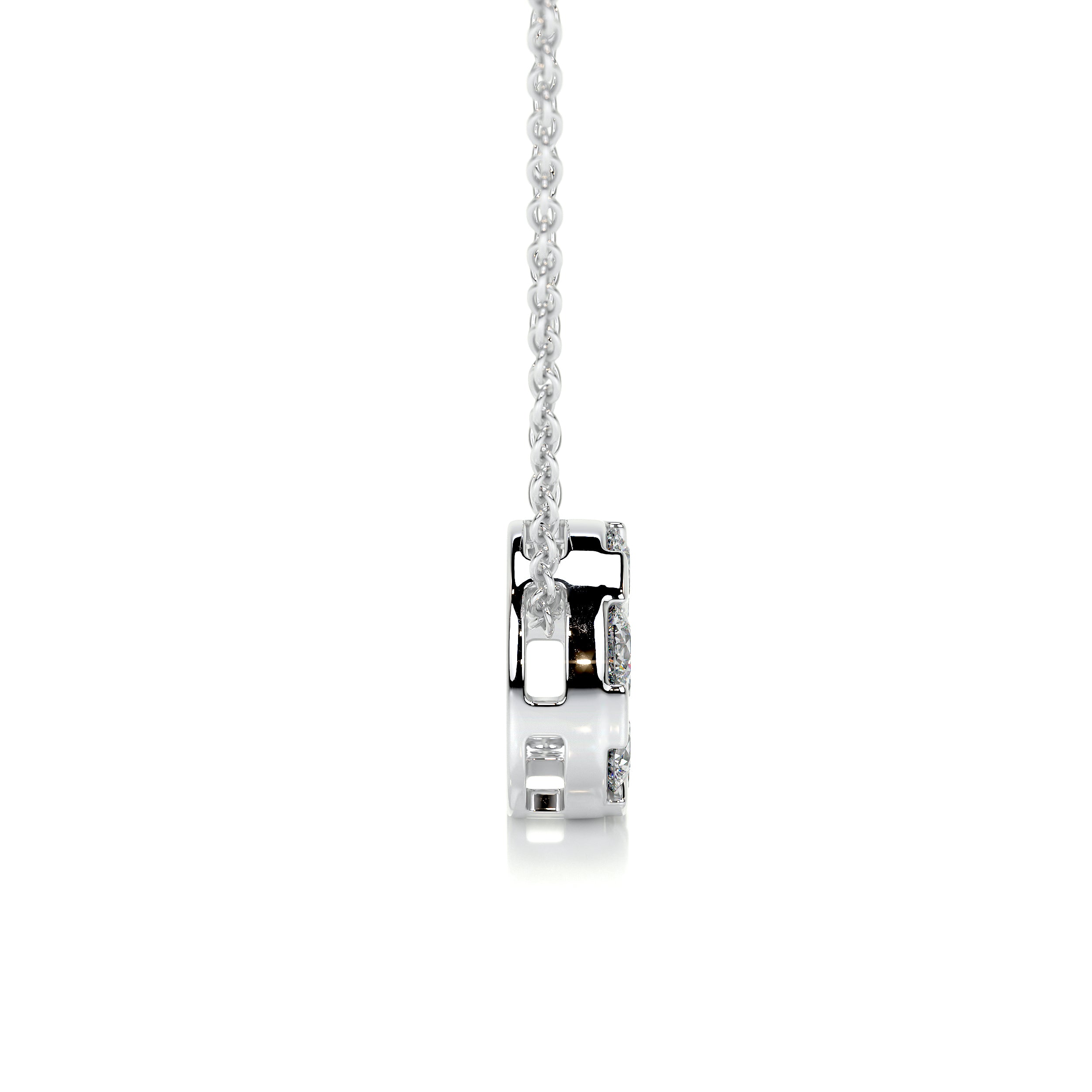 Josie Lab Grown Diamond Pendant (0.50 Carat) -18K White Gold、mySite、hinf8tx79