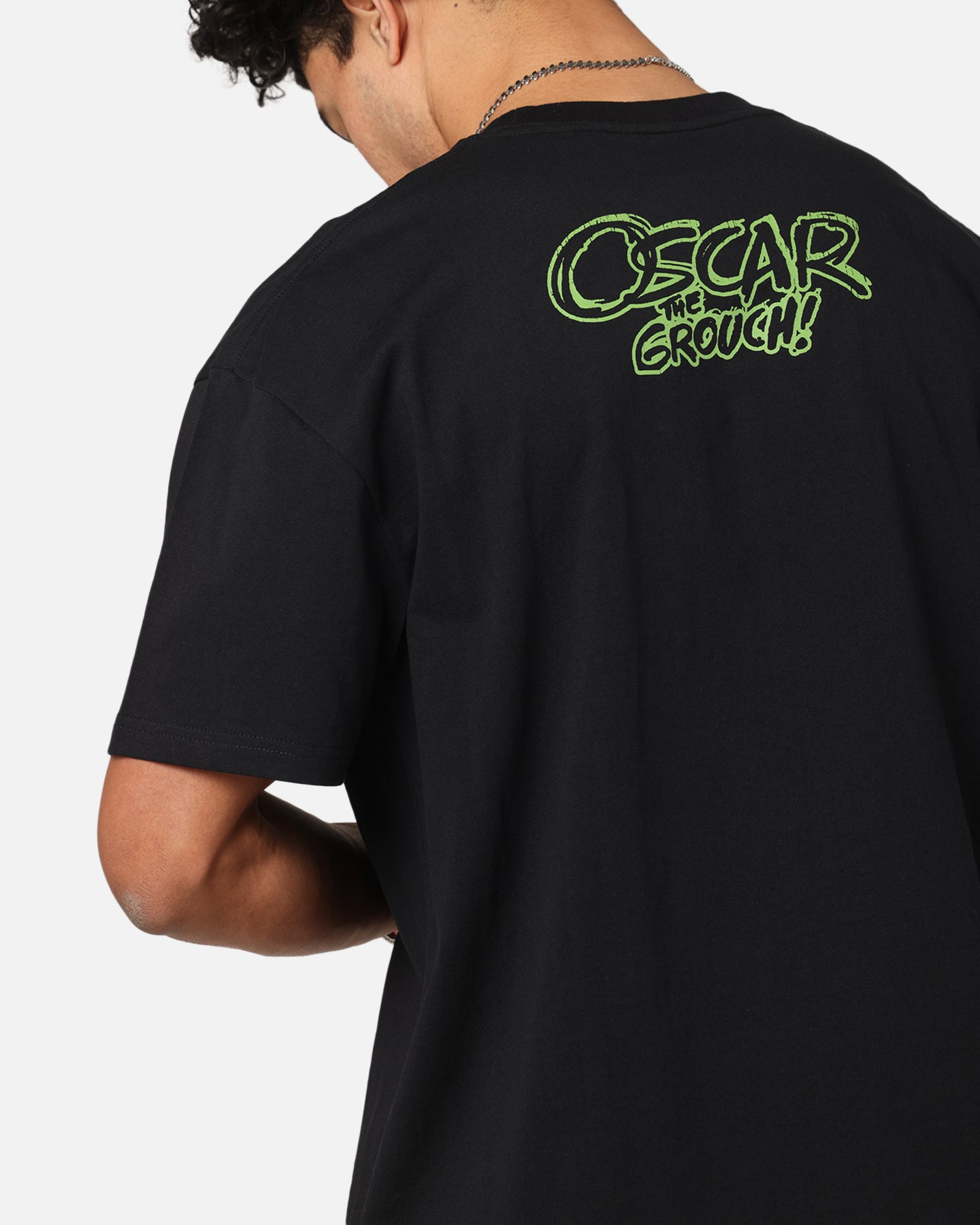 American Thrift X Sesame Street Oscar The Grouch Grail Heavy T-Shirt Black、mySite、zt4zffjzw