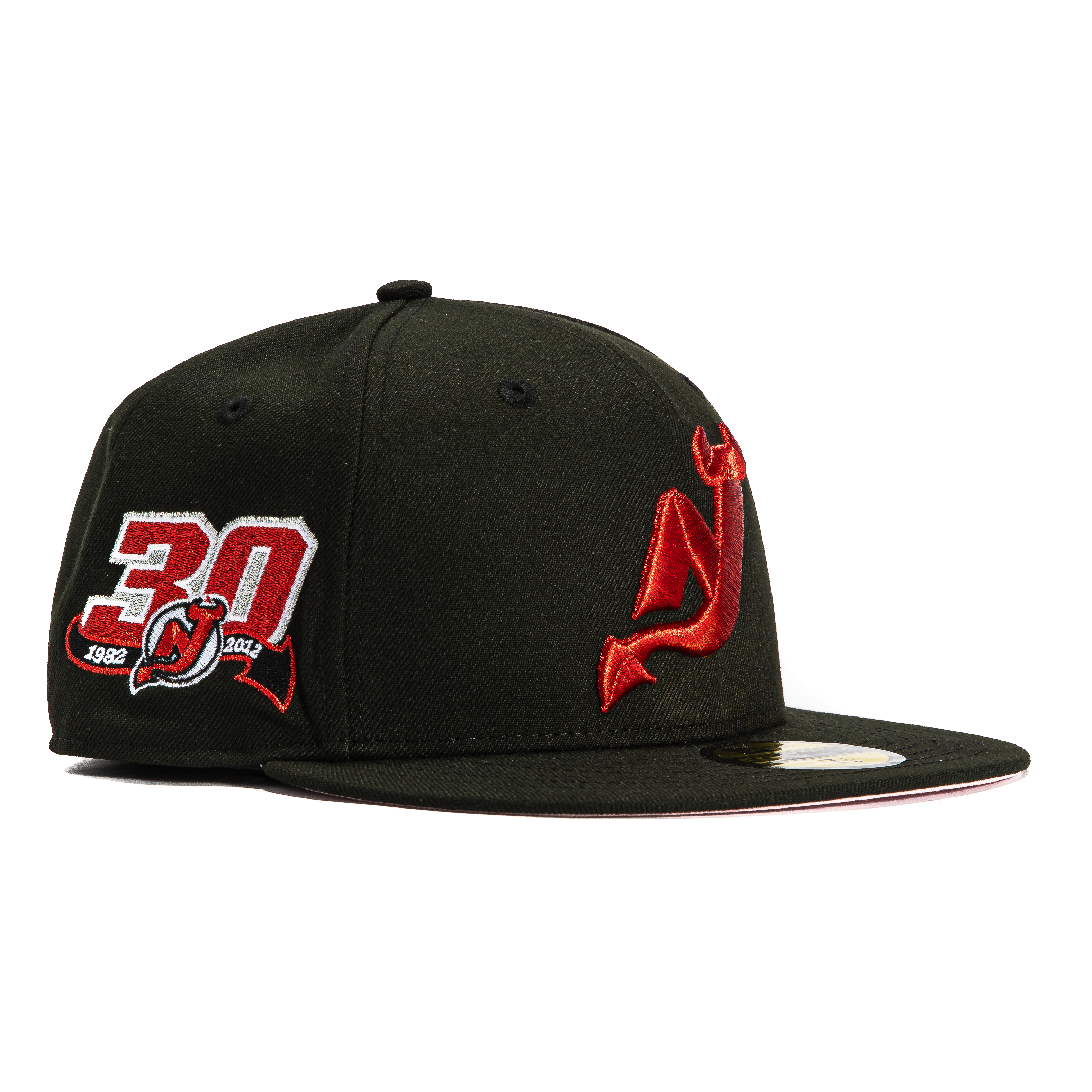 New Era 59Fifty New Jersey Devils 30th Anniversary Patch Hat - Black, Red、mySite、vikingsvslions