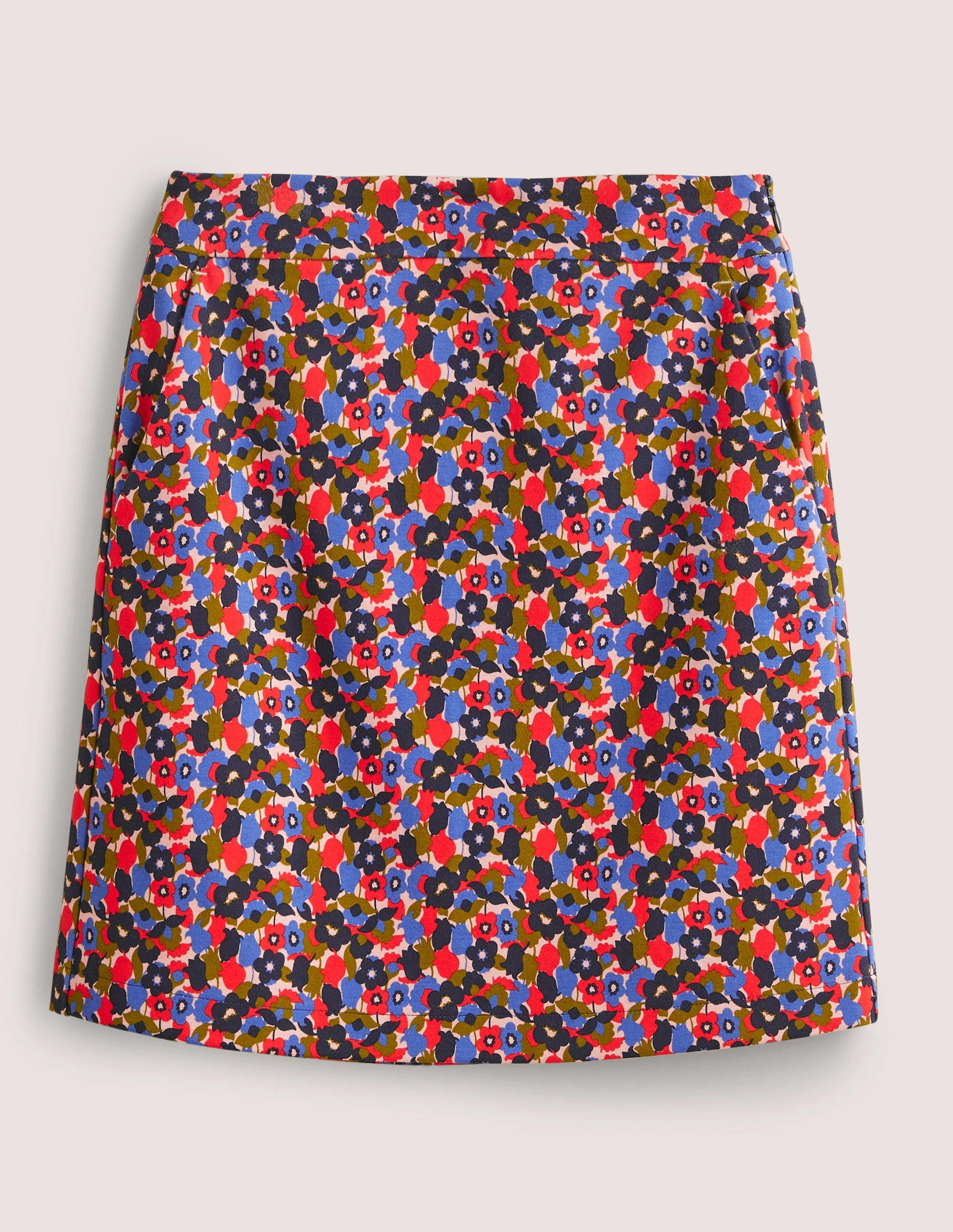  Ponte A-line Mini Skirt-Multi, Tulip Cluster、mySite、ashleygrahame