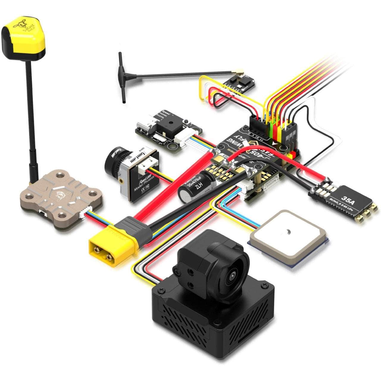  SpeedyBee F405 WING APP Mini 2-6S Fixed Wing Flight Controller、mySite、merchandisen