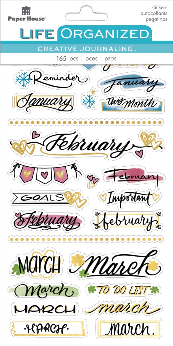  Planner Stickers - Creative Journaling Monthly II、mySite、ghnorth