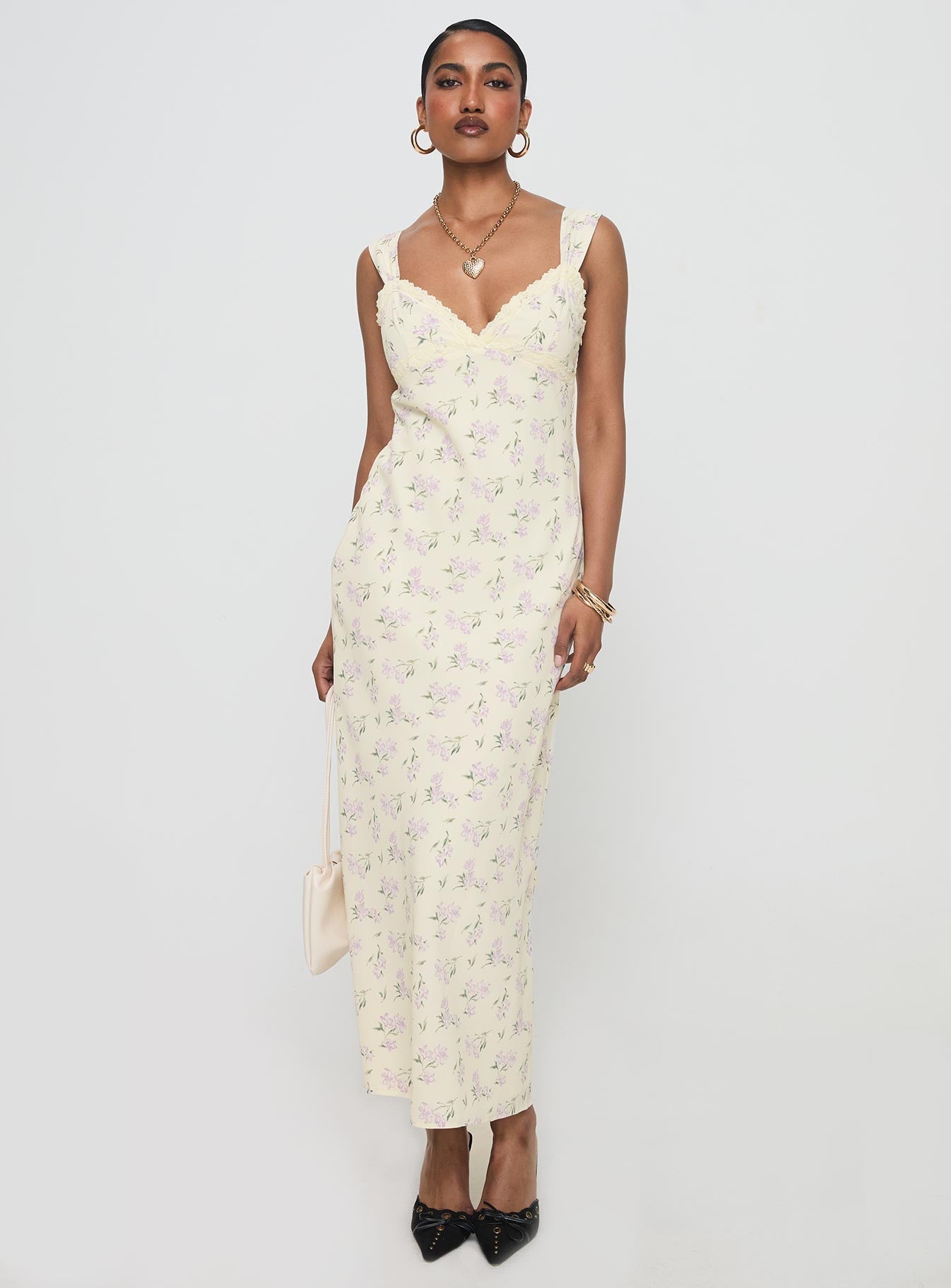 Fernwood Maxi Dress Yellow Floral、mySite、solidvoid