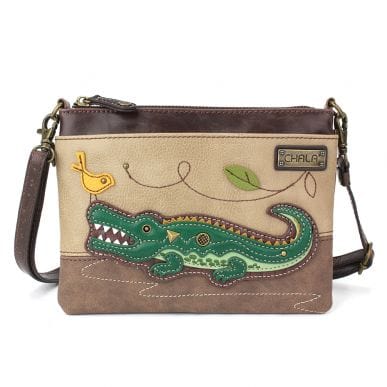 ALLIGATOR Mini Crossbody Purse and Gator Keychain、mySite、g9winljtr