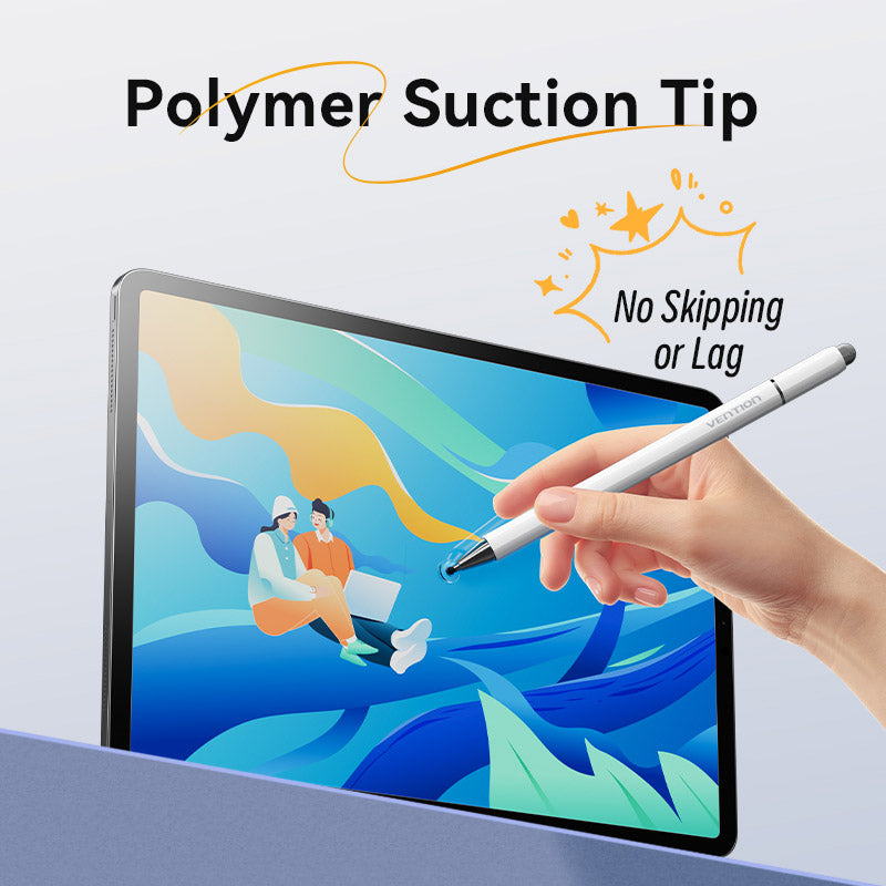 Vention 3-in-1 Magnetic Stylus Pen White Aluminum Alloy Type、mySite、fannypackpong