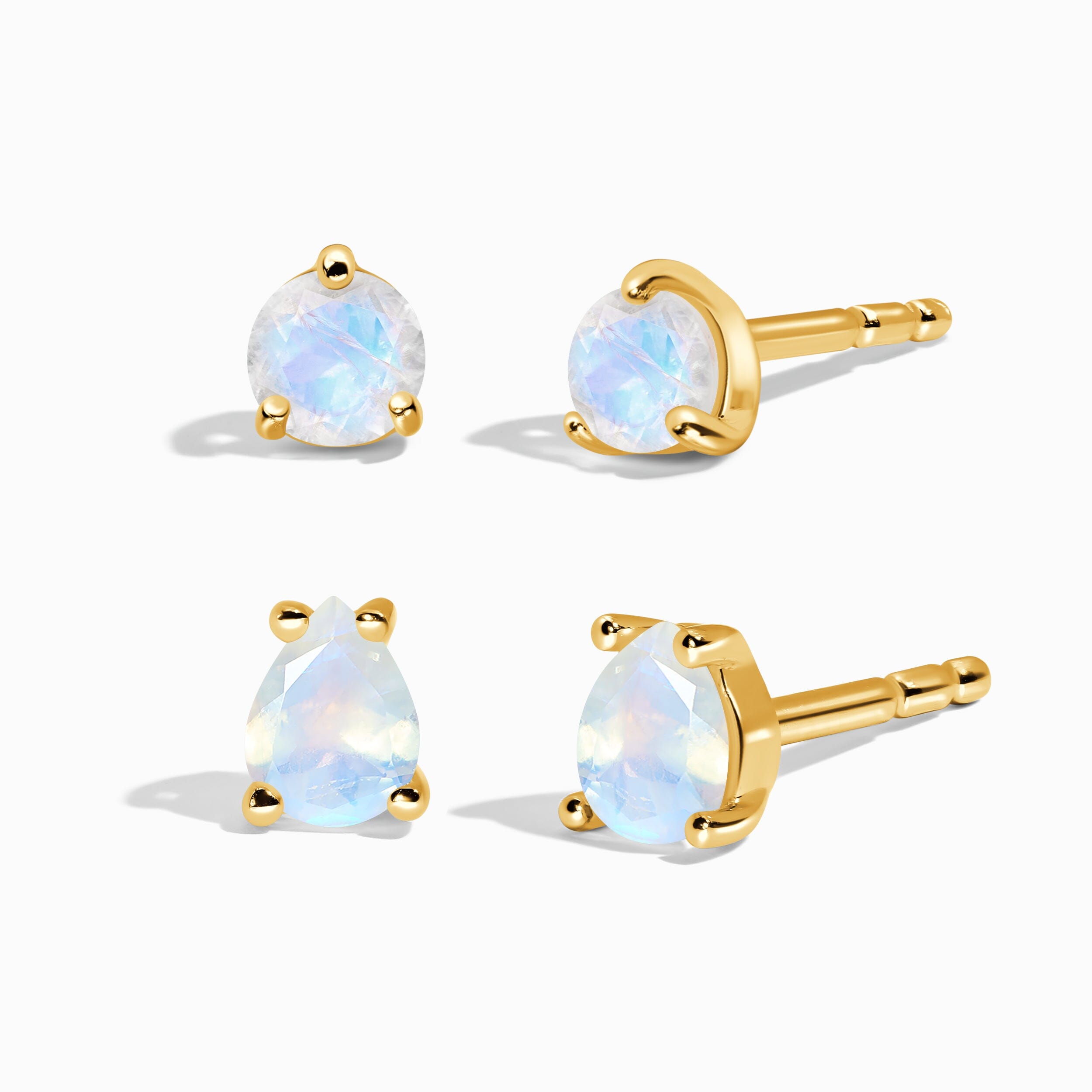 Moonstone Petite Round & Teardrop Studs、mySite、hinf8tx79