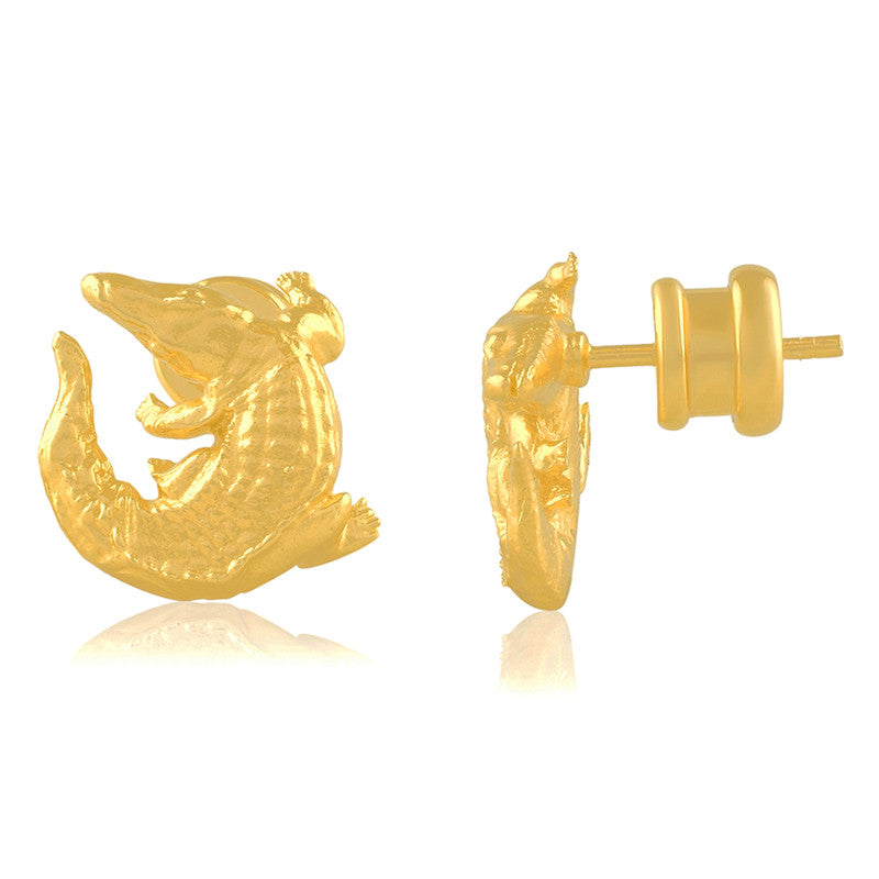 Croc Stud Earrings | 14K Gold Plated、mySite、camillekostekn
