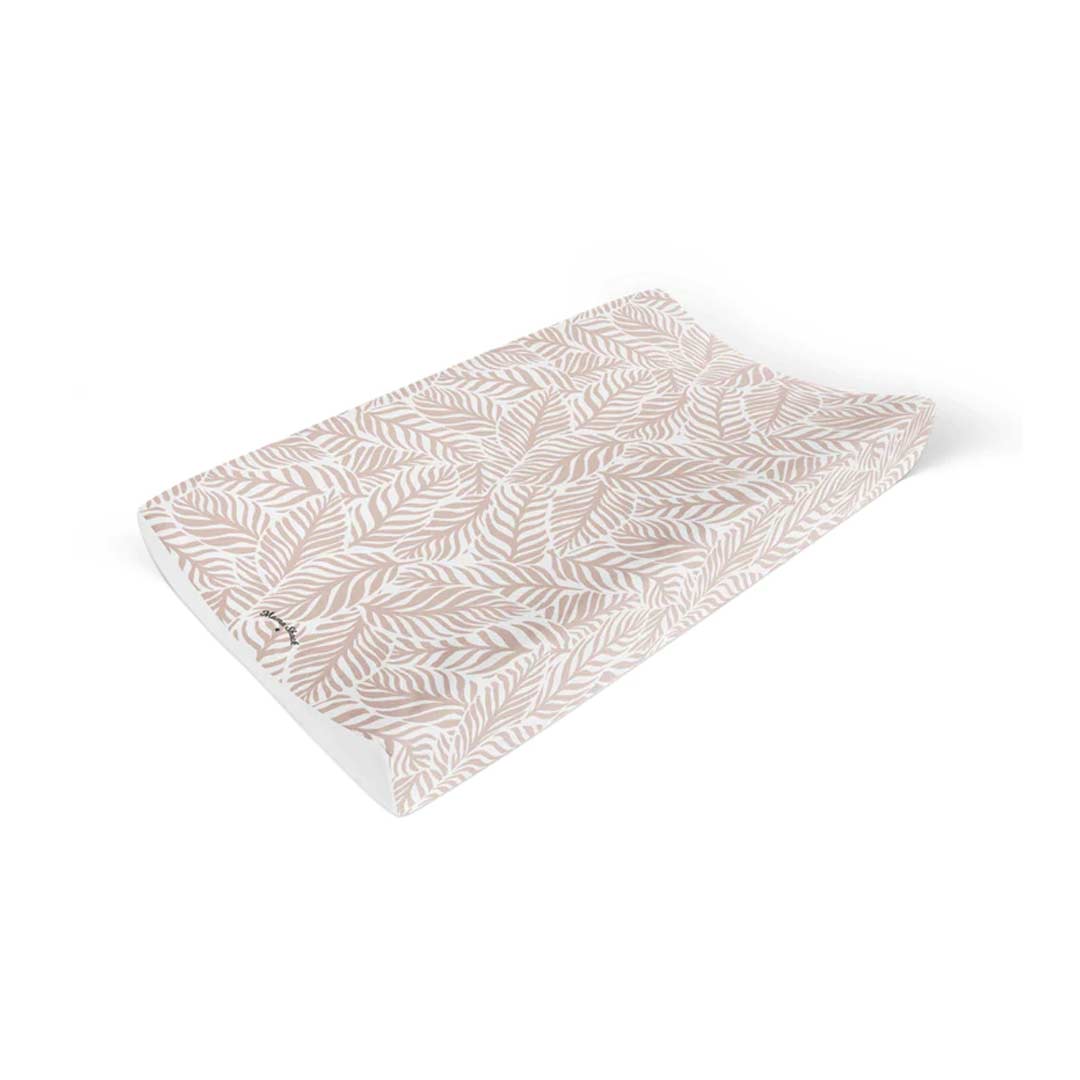  Mama Shack Anti Roll Changing Mat - Linear Leaf / Blush Pink、mySite、merchandisen