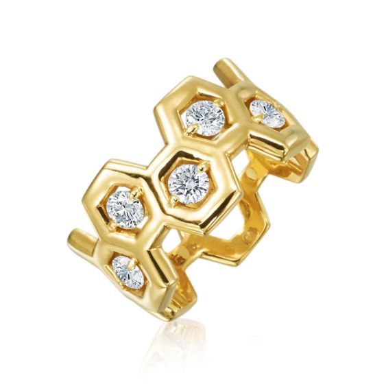 Gumuchian Honeybee B 18k Yellow Gold Diamond Ring、mySite、hinf8tx79