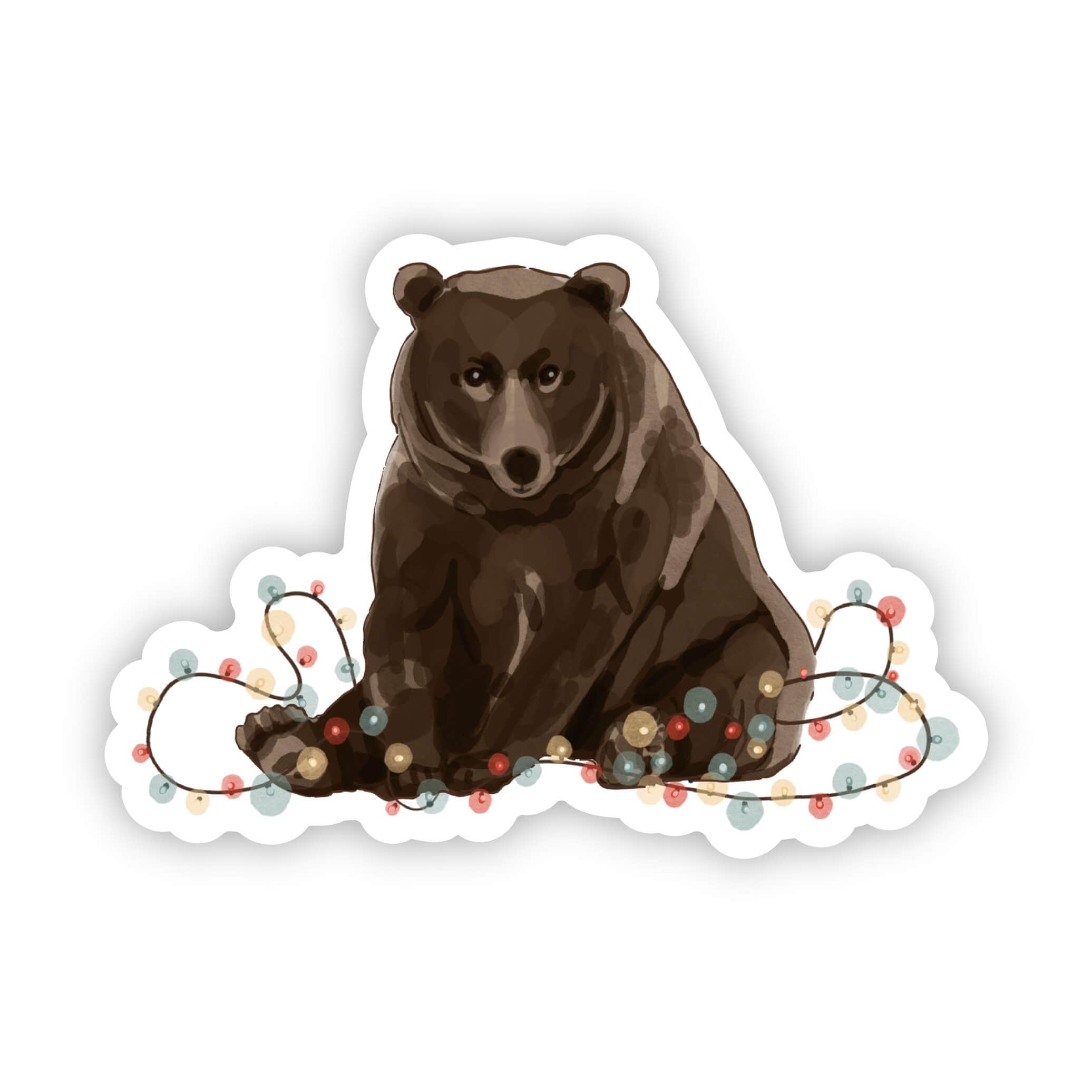  Bear Christmas Light Sticker、mySite、ghnorth