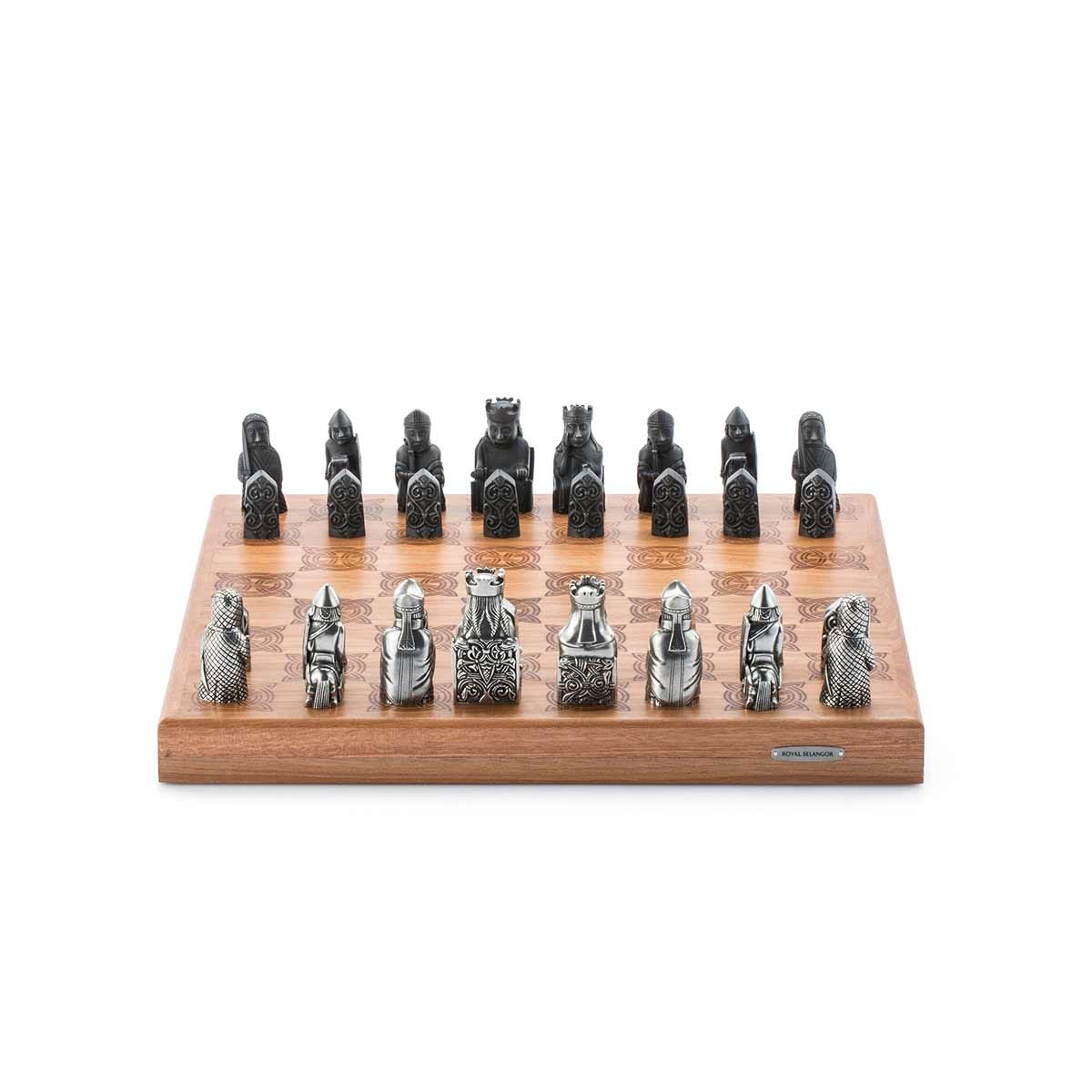 Royal Selangor Lewis Pewter Chess Set、mySite、camillekostekn