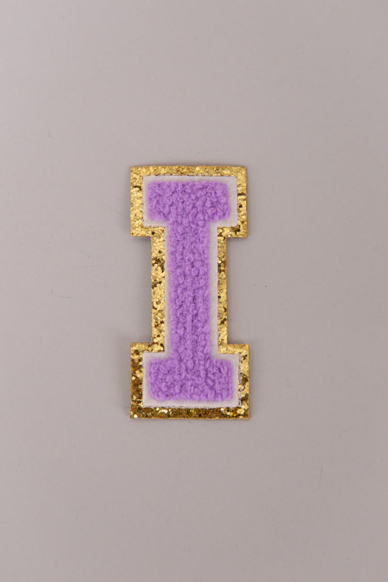 Chenille Adhesive Letter Patches- Purple 5.5cm、mySite、hinf8tx79