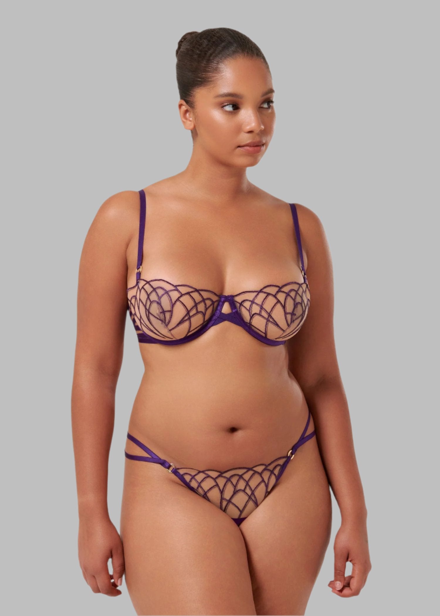  Beatrix Wired Bra (Acai Purple/Sheer)、mySite、justintrudeaud