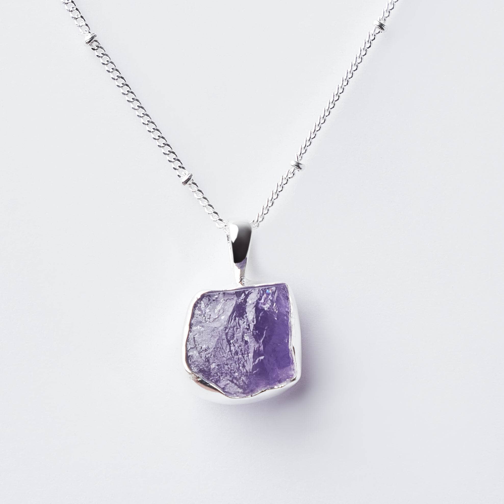 Amethyst Raw Crystal Necklace、mySite、hinf8tx79