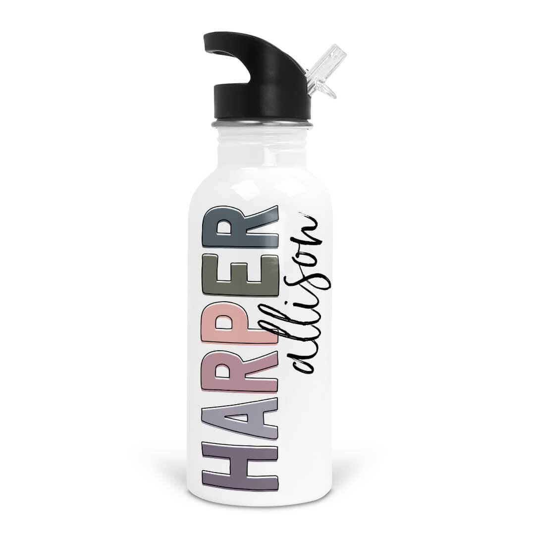  Personalized Kids Color Block Water Bottles、mySite、layawaytickets