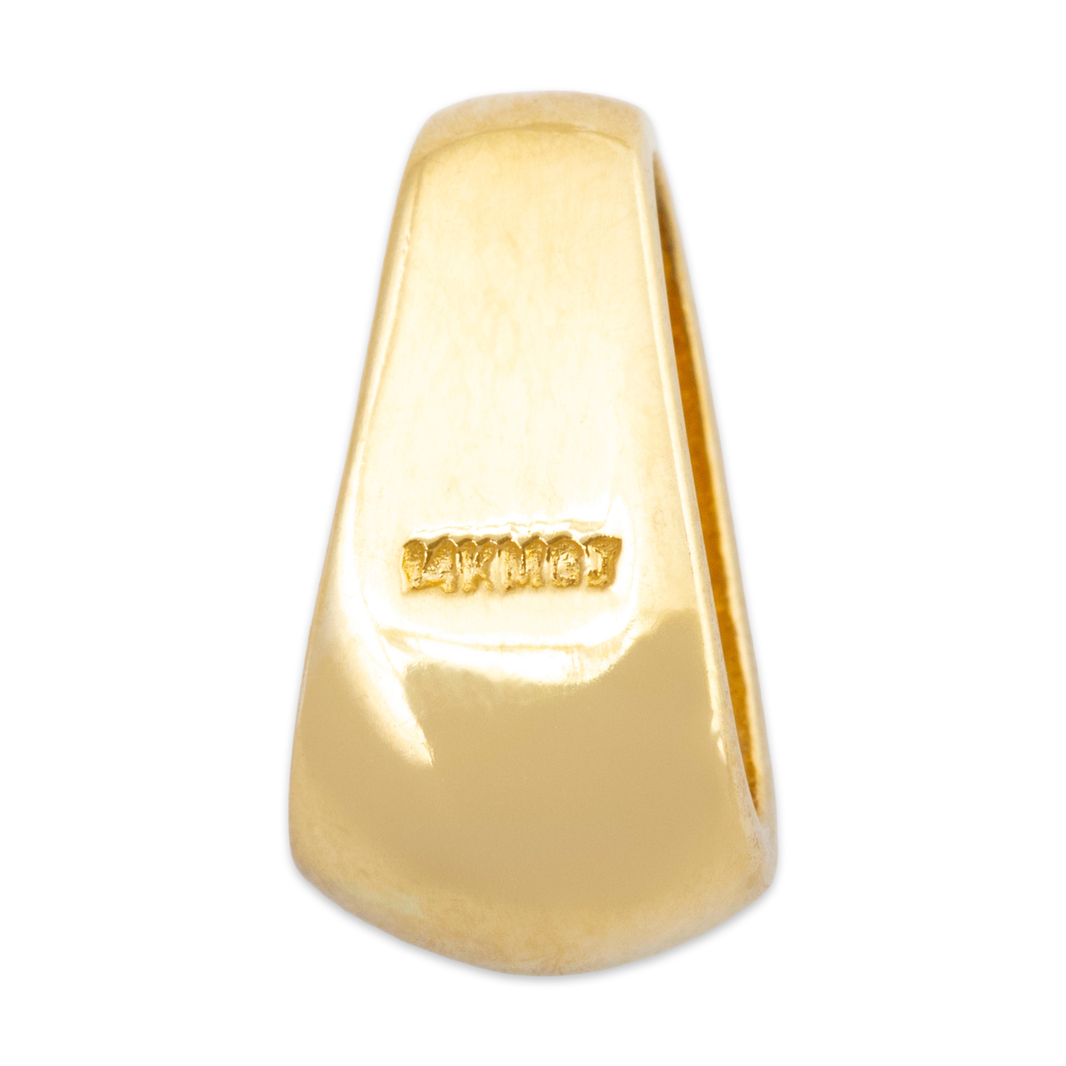 Vintage 14k Yellow Gold Diamond Brushed Finish Slide Pendant、mySite、hinf8tx79