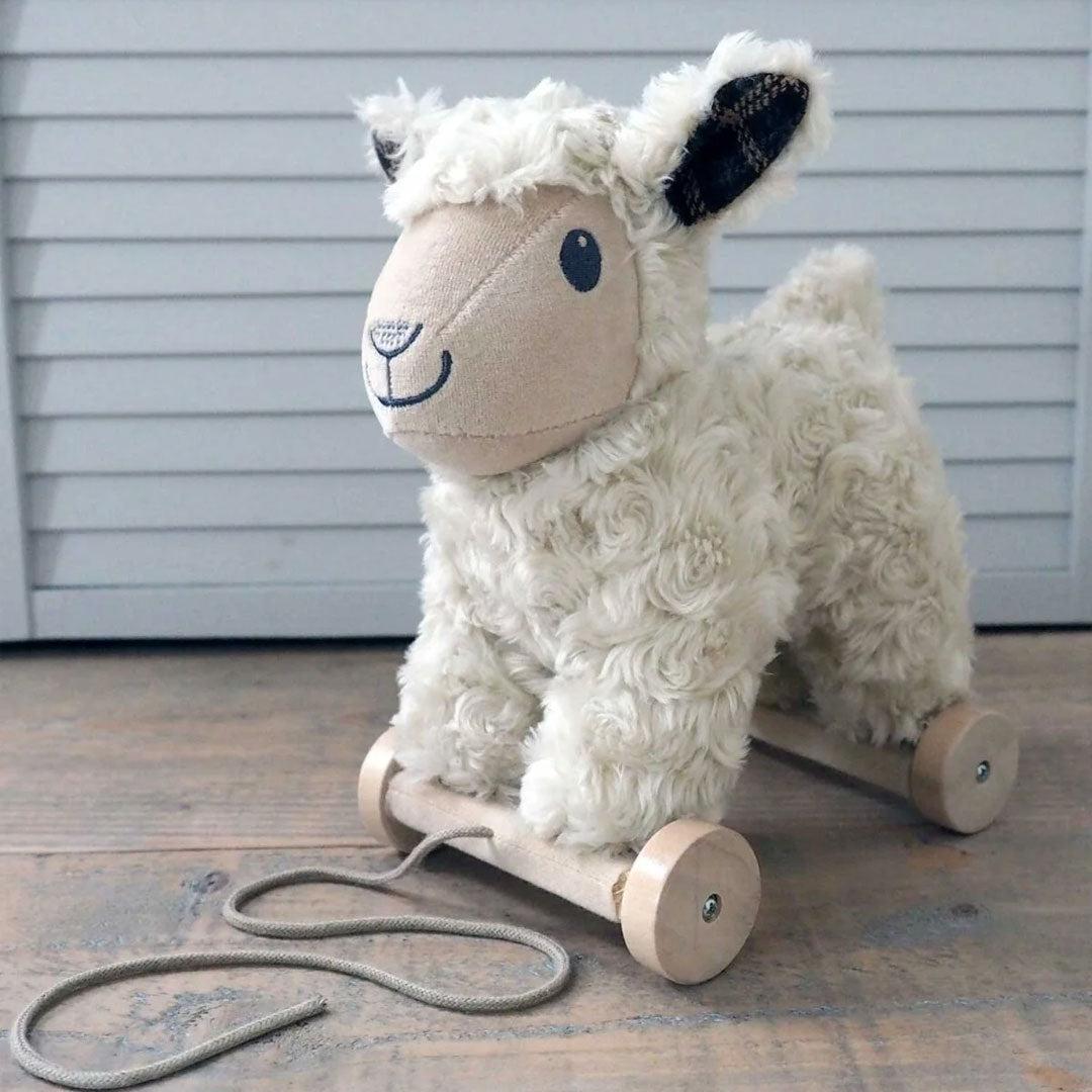  Little Bird Told Me Lambert Sheep Pull Along Toy - White、mySite、merchandisen