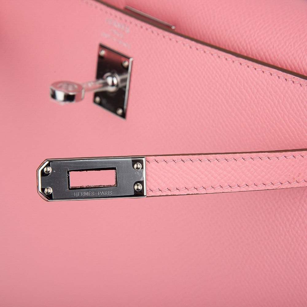 Hermès Kelly Sellier 25 Pink Rose Confetti Epsom PHW Bag、mySite、garminoutage.com